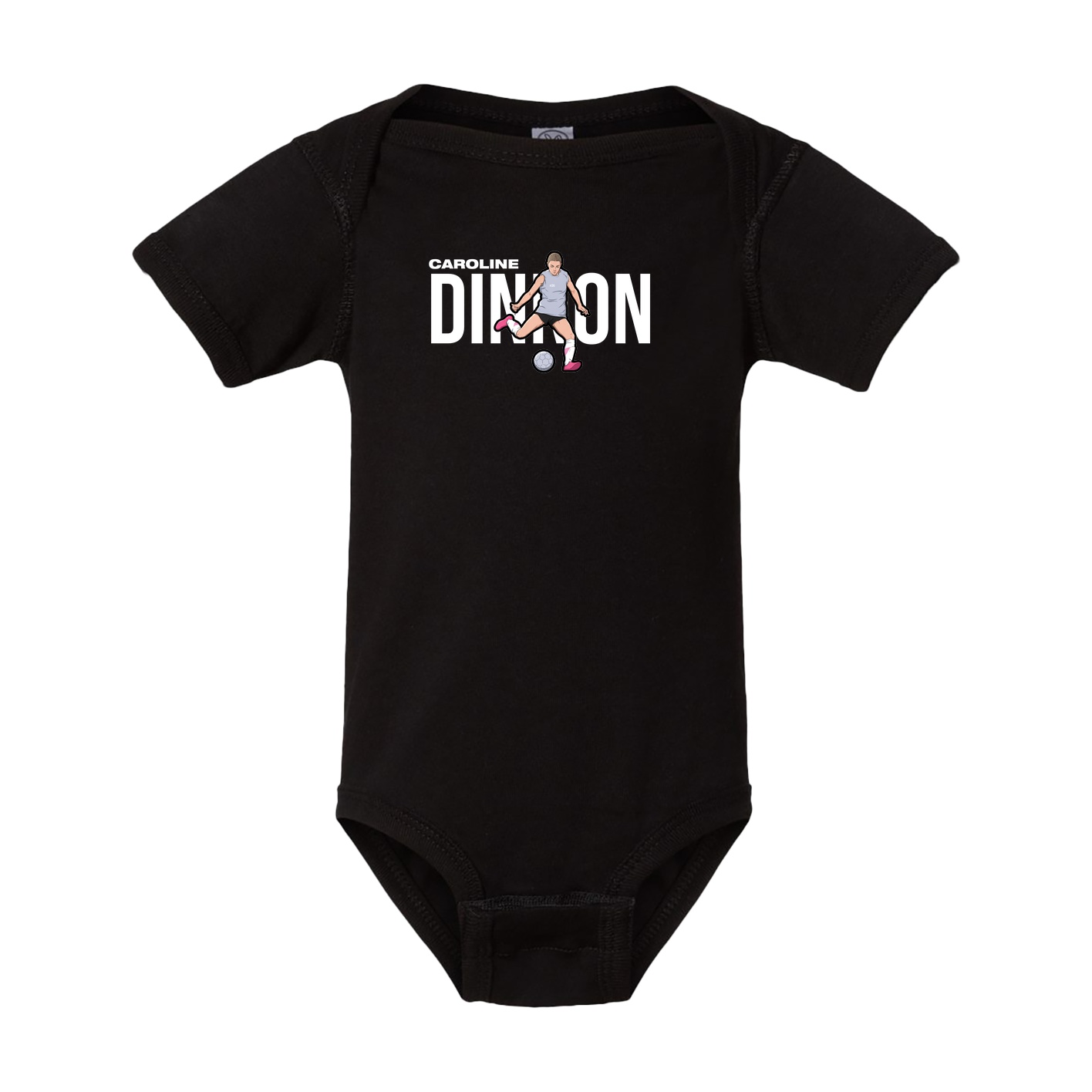 Baby Onesie — Player Name in Black