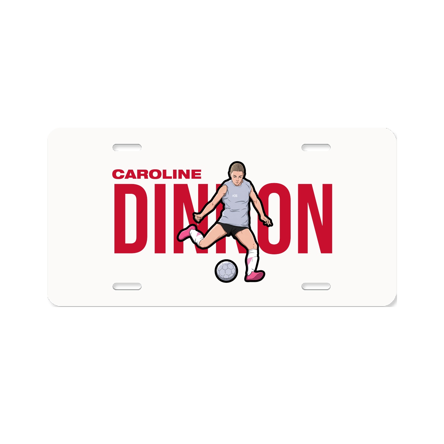 License Plate — Player Name in Classic