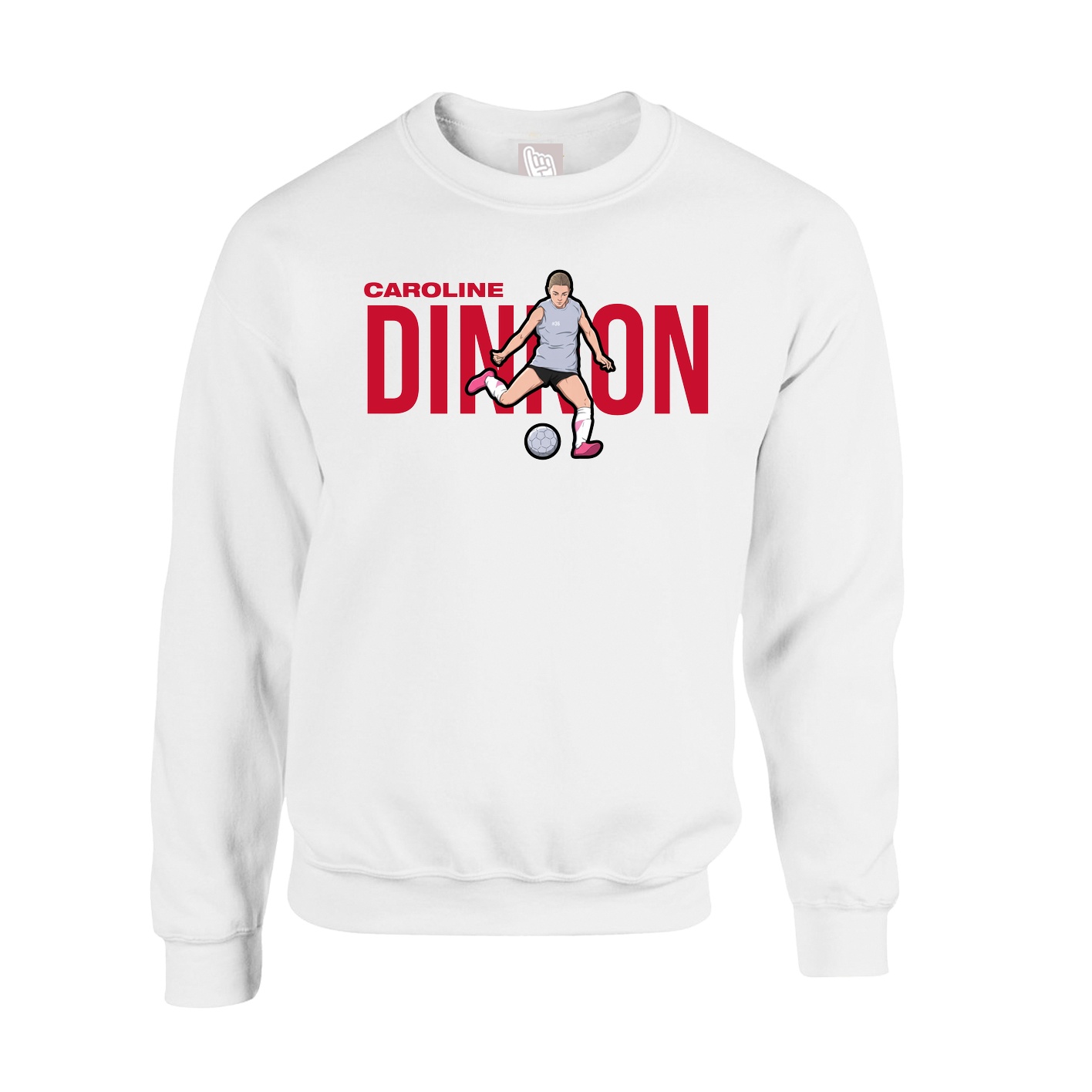 Fleece Crew — Player Name in White