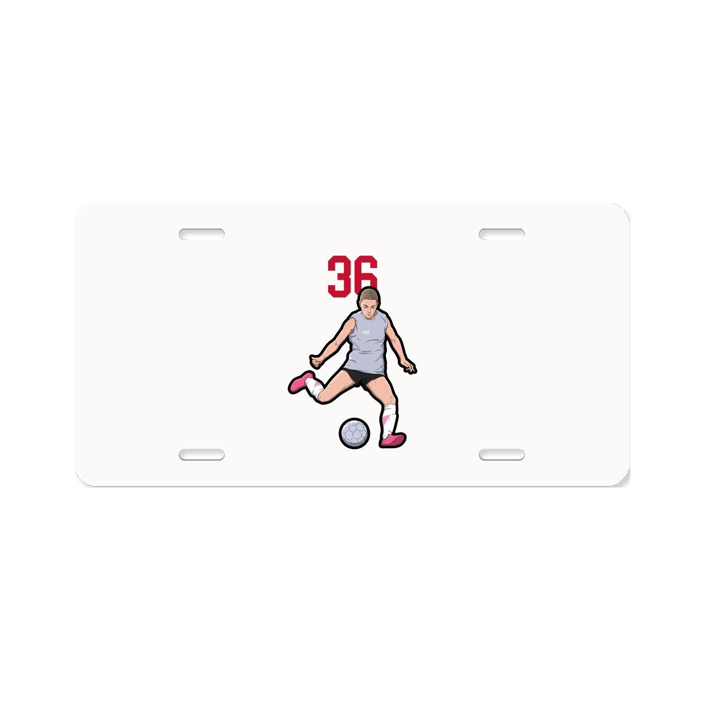 License Plate — Number Top in Classic
