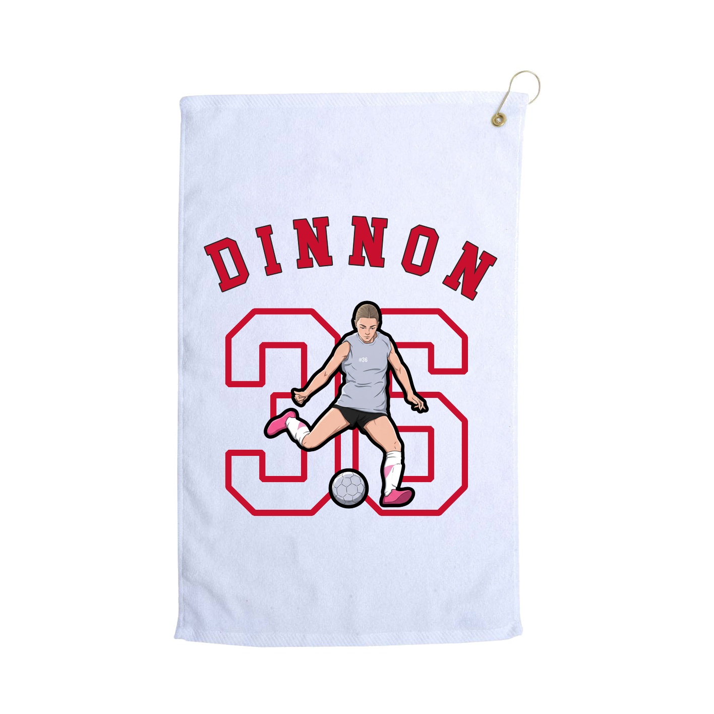 Golf Towel — Shirsey Arch in White