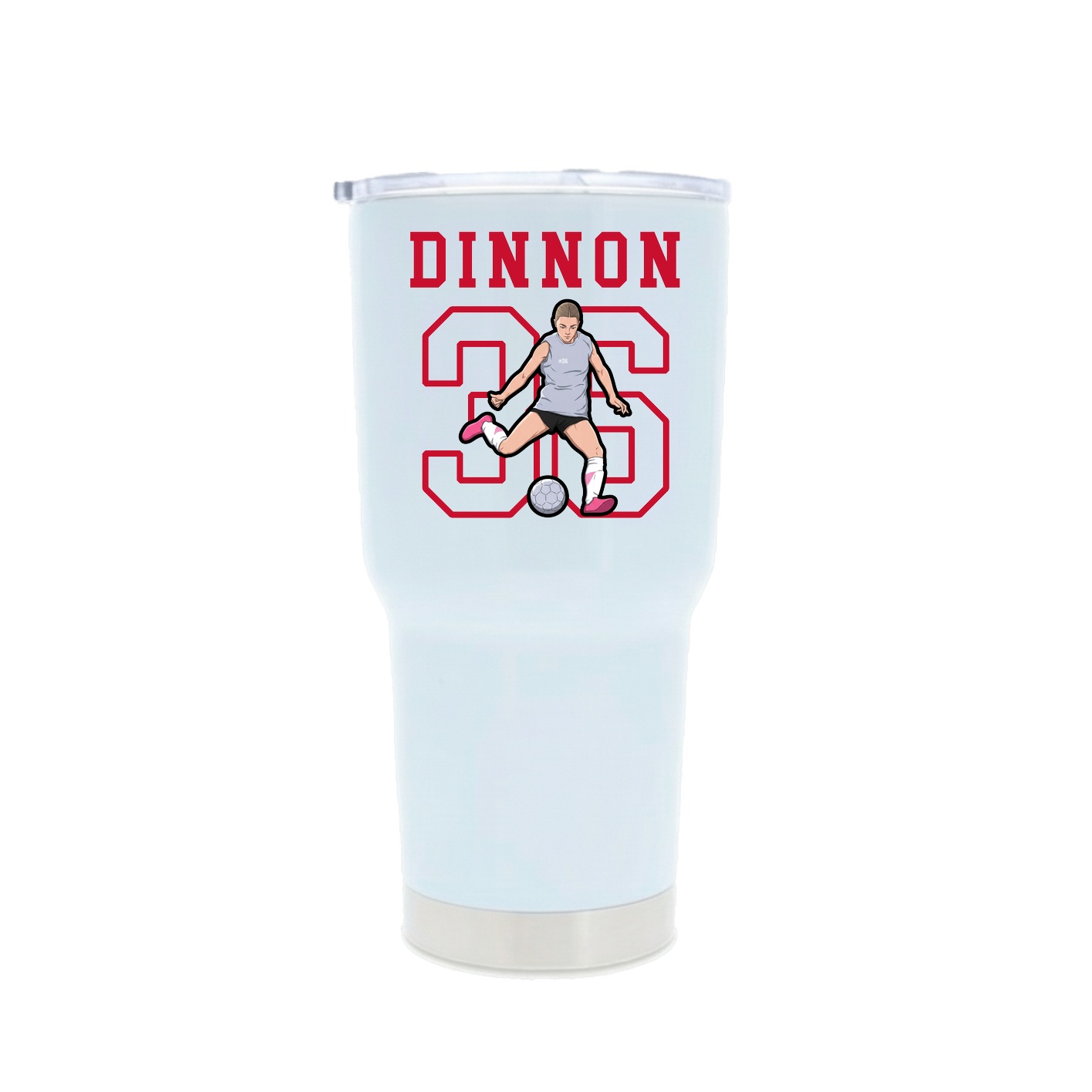 30oz Stainless Steel Tumbler — Shirsey in White