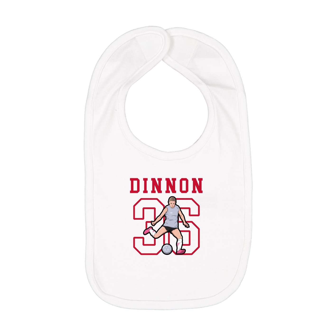 Infant Bib — Shirsey in White