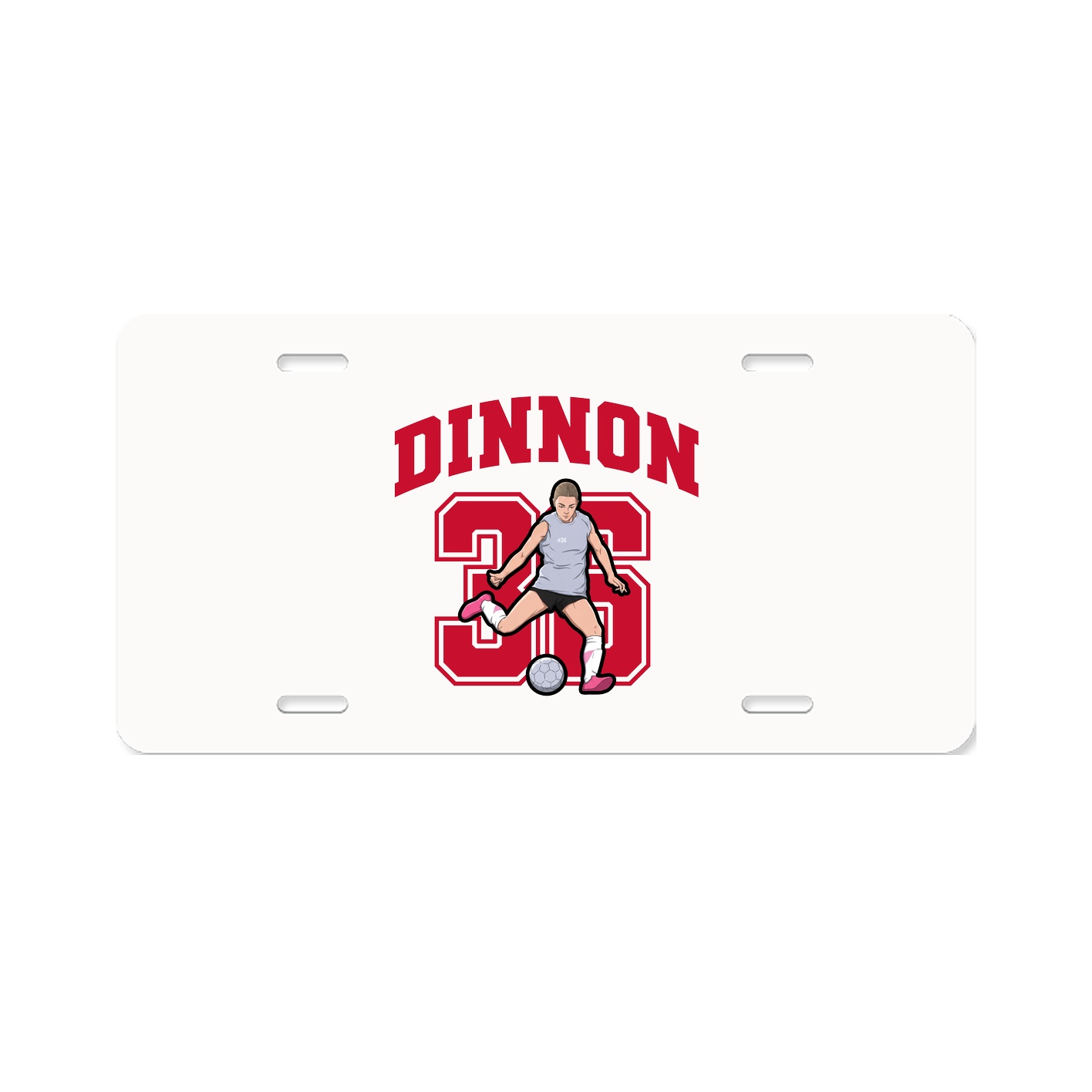 License Plate — Number in Classic