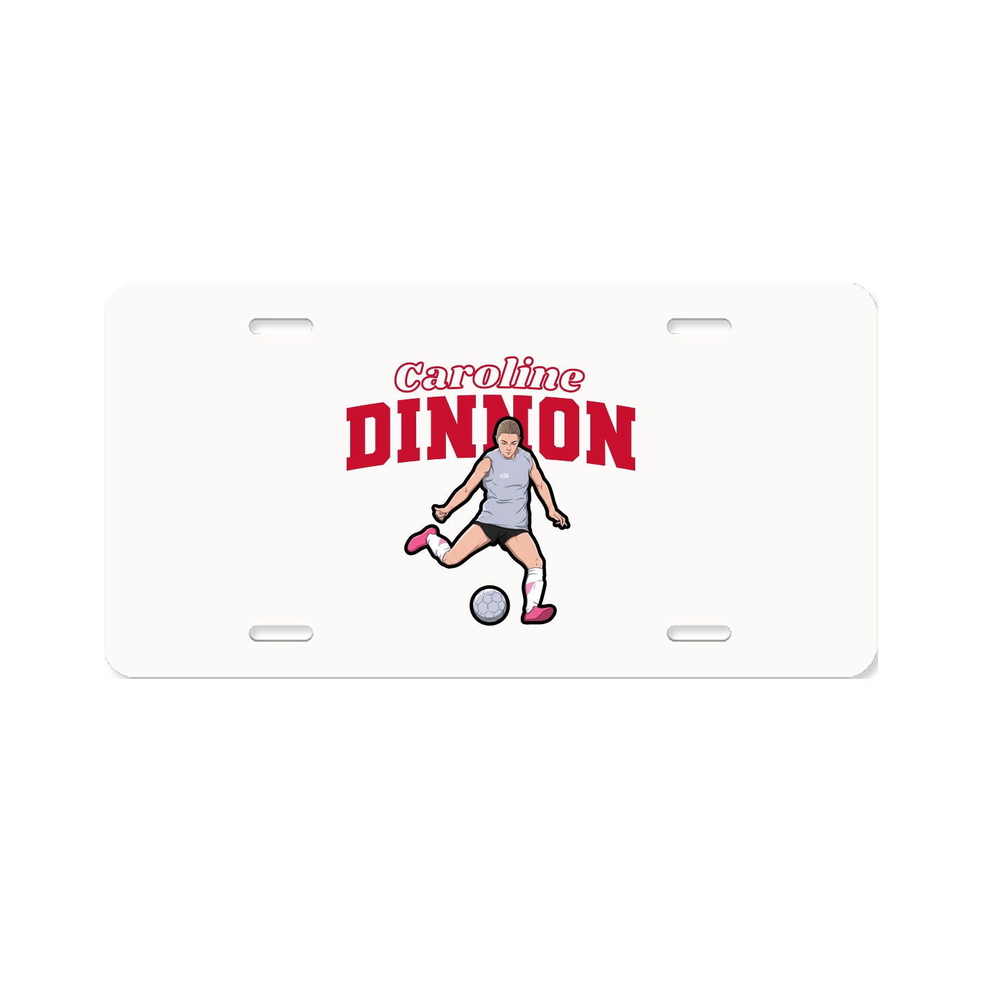 License Plate — Name Arch in Classic