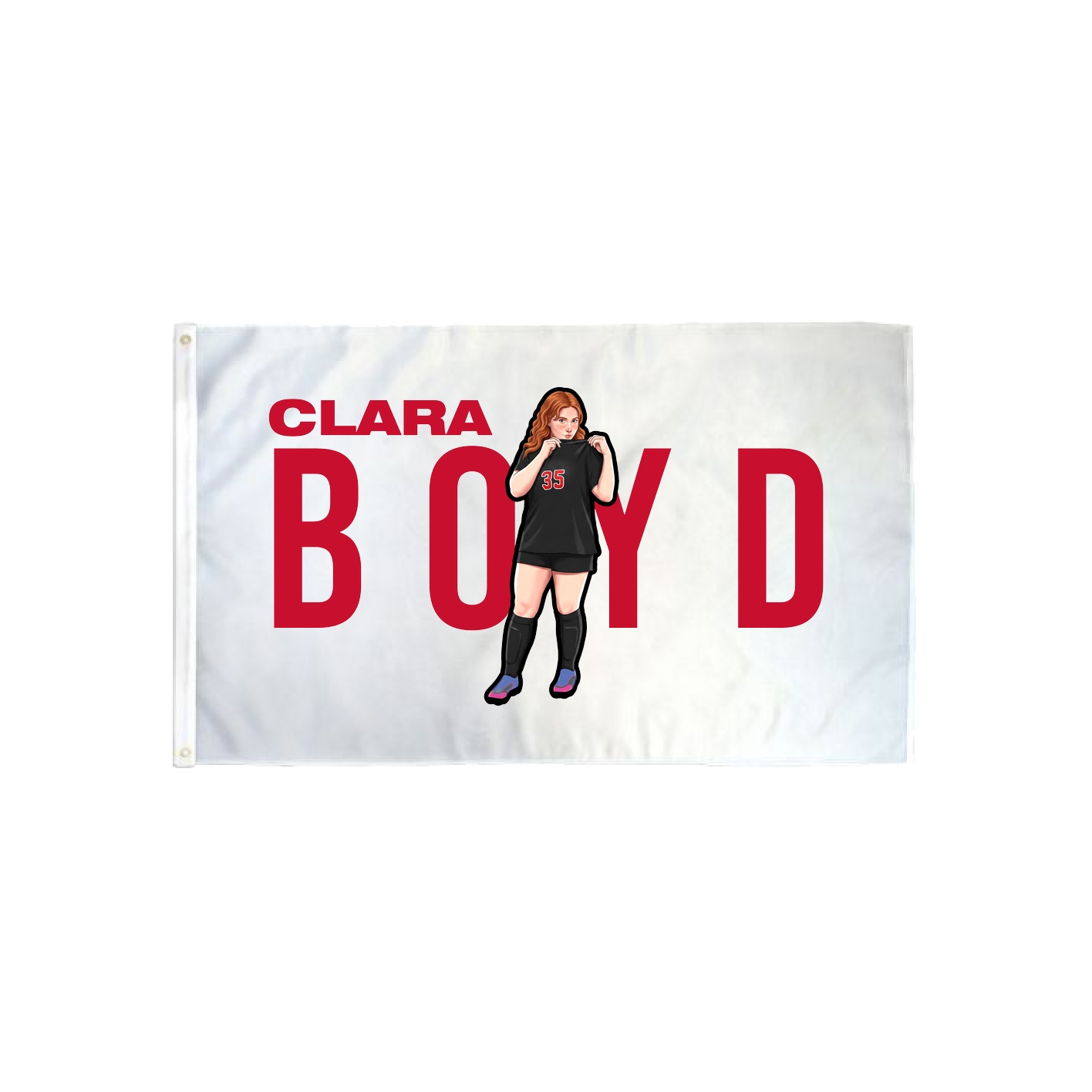 3x5 Flag — Player Name in Classic