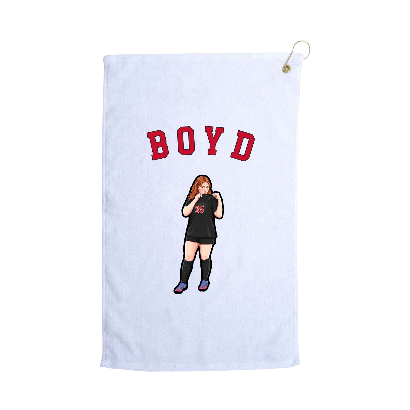 Golf Towel — Shirsey Arch in White
