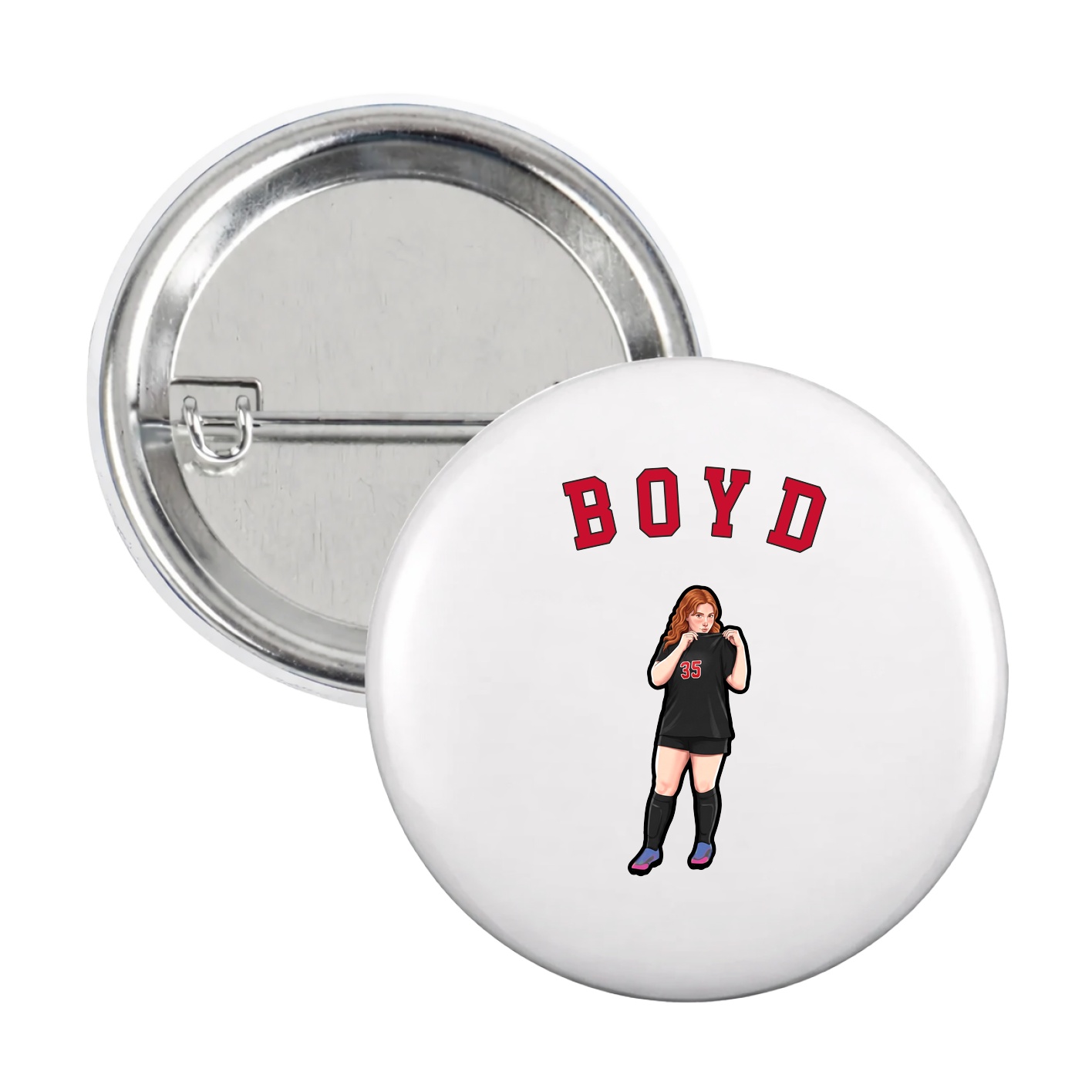Game Day Button — Shirsey Arch in White