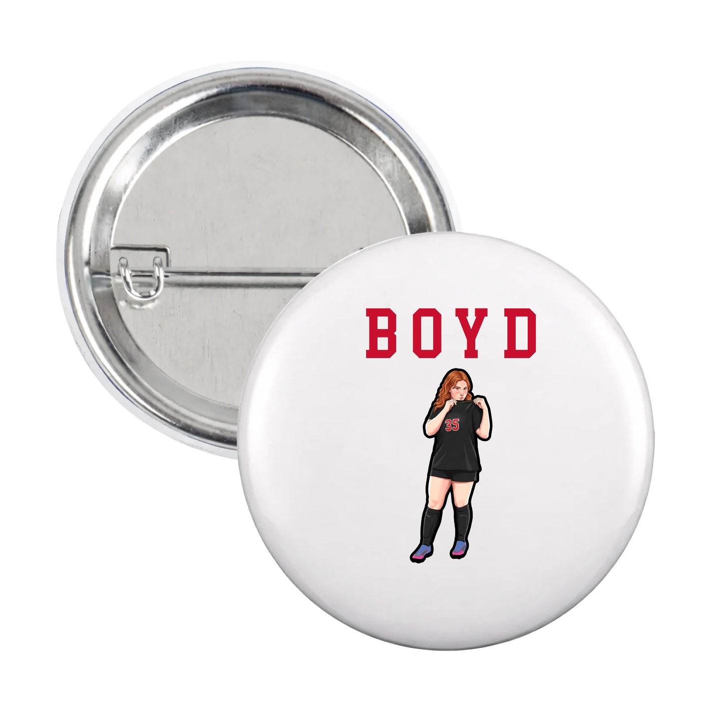 Game Day Button — Shirsey in White