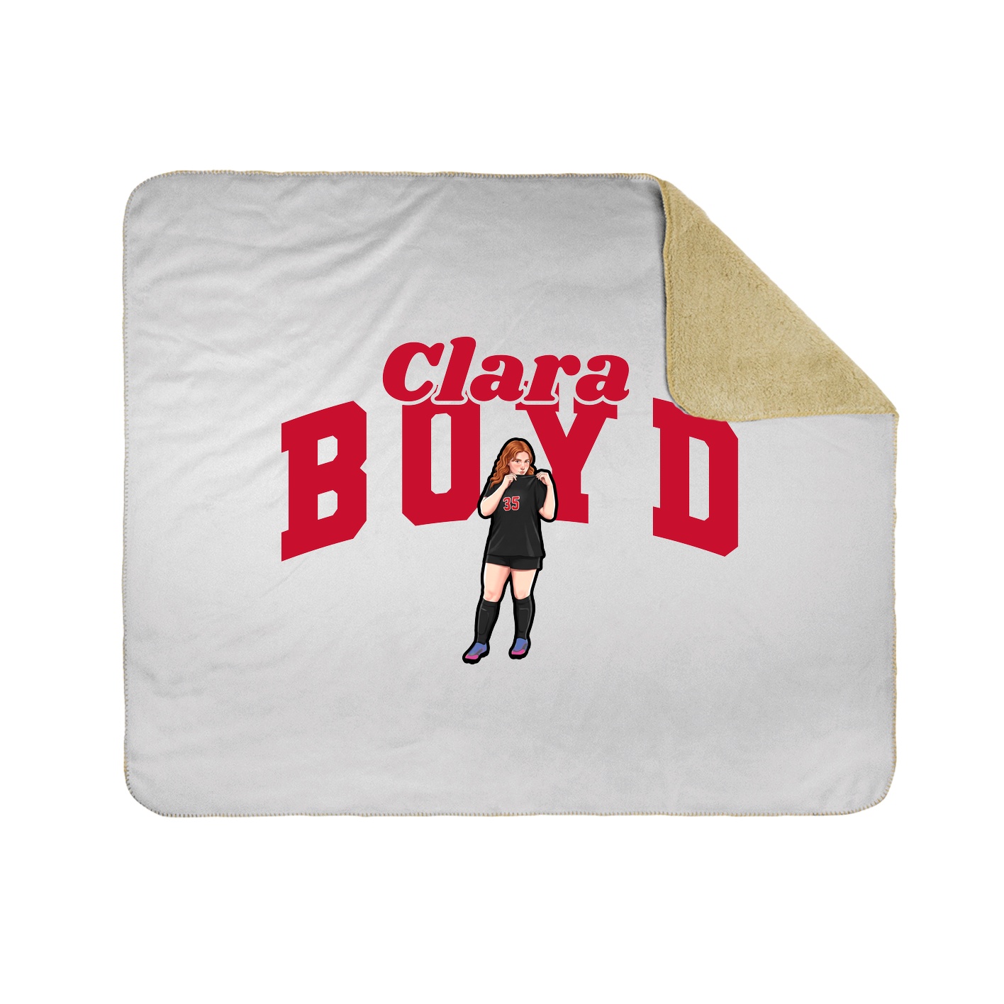 Throw Blanket — Signature Arch in White
