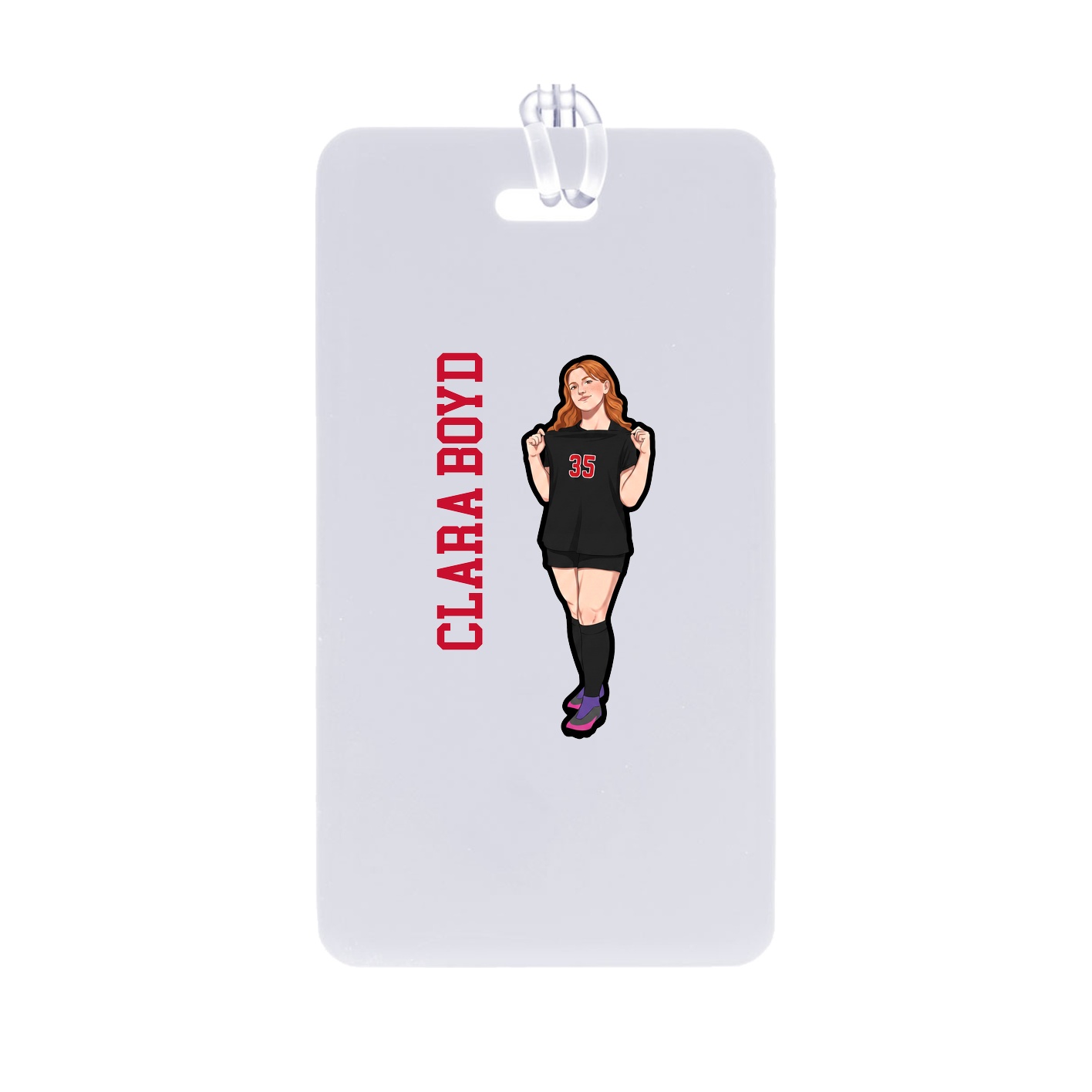 Bag Tag — Name Vertical in Classic