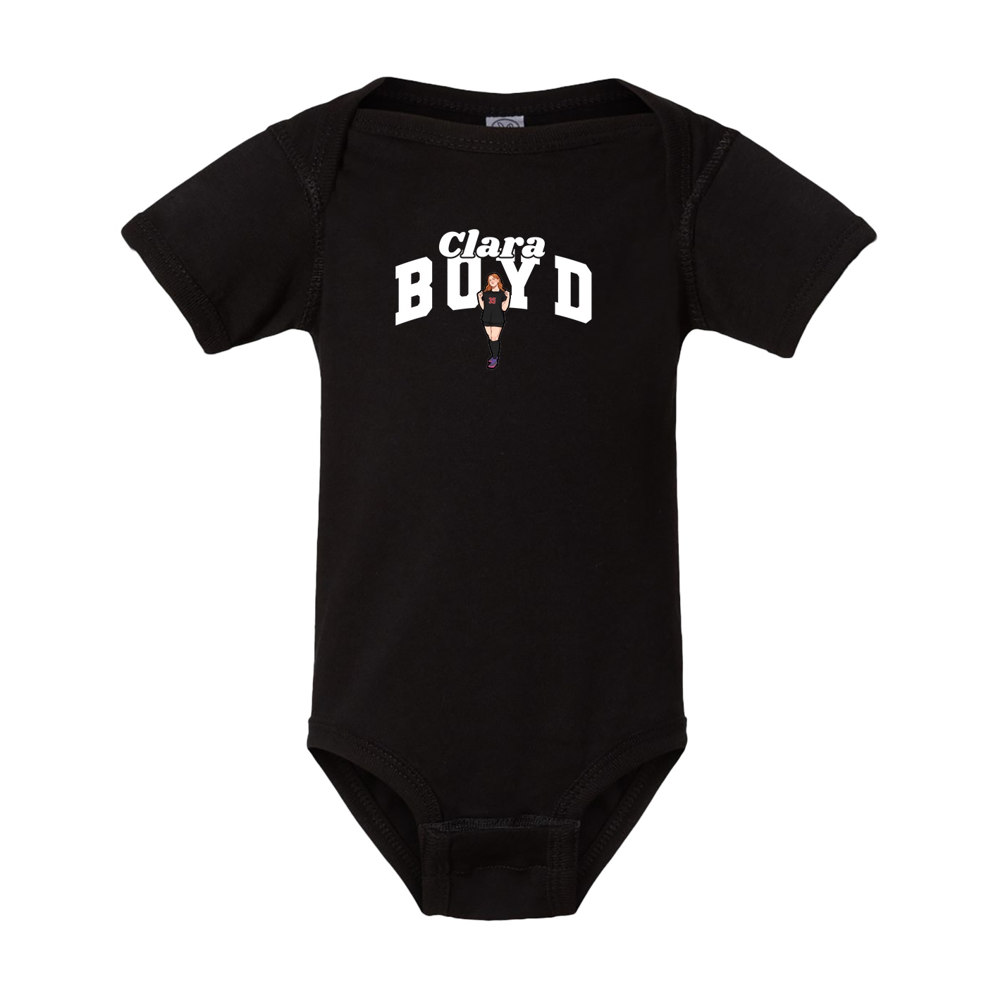 Baby Onesie — Signature Arch in Black