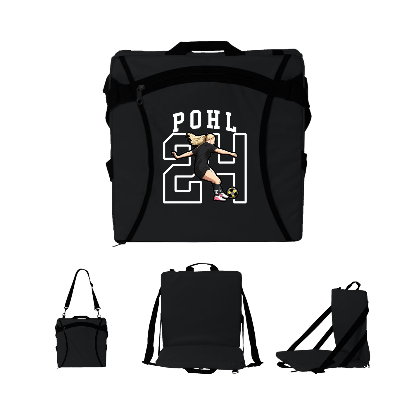 Folding Stadium Seat — Shirsey in Black