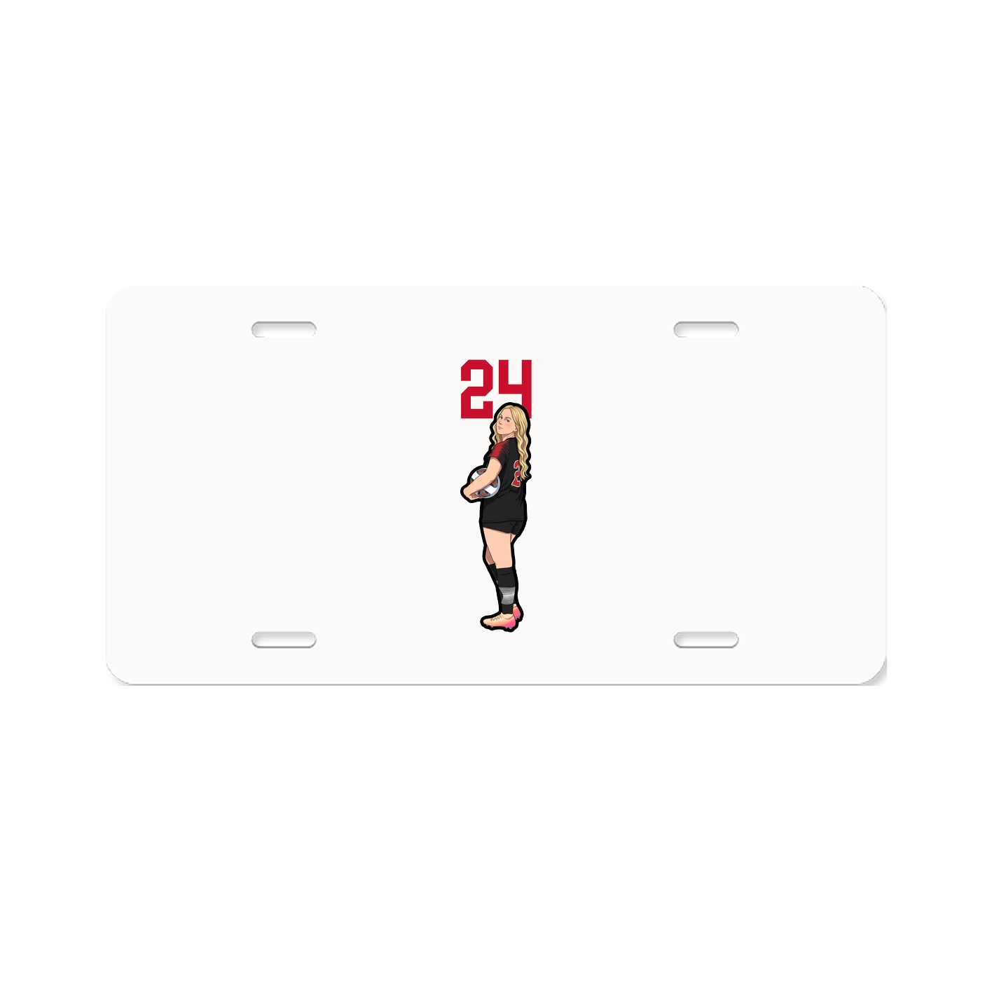 License Plate — Number Top in Classic