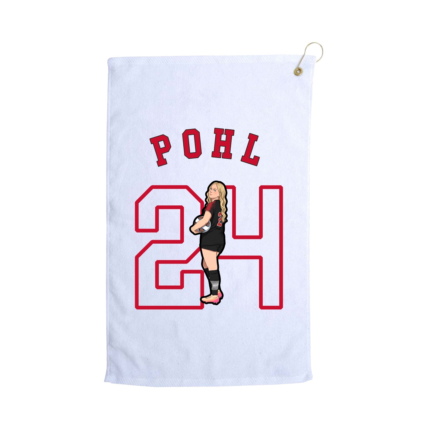 Golf Towel — Shirsey Arch in White