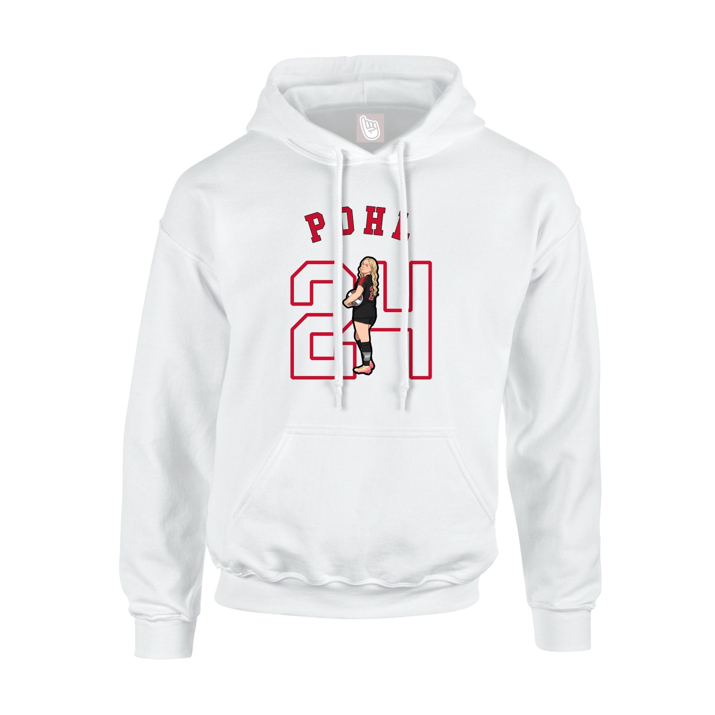 Hoodie — Shirsey Arch in White