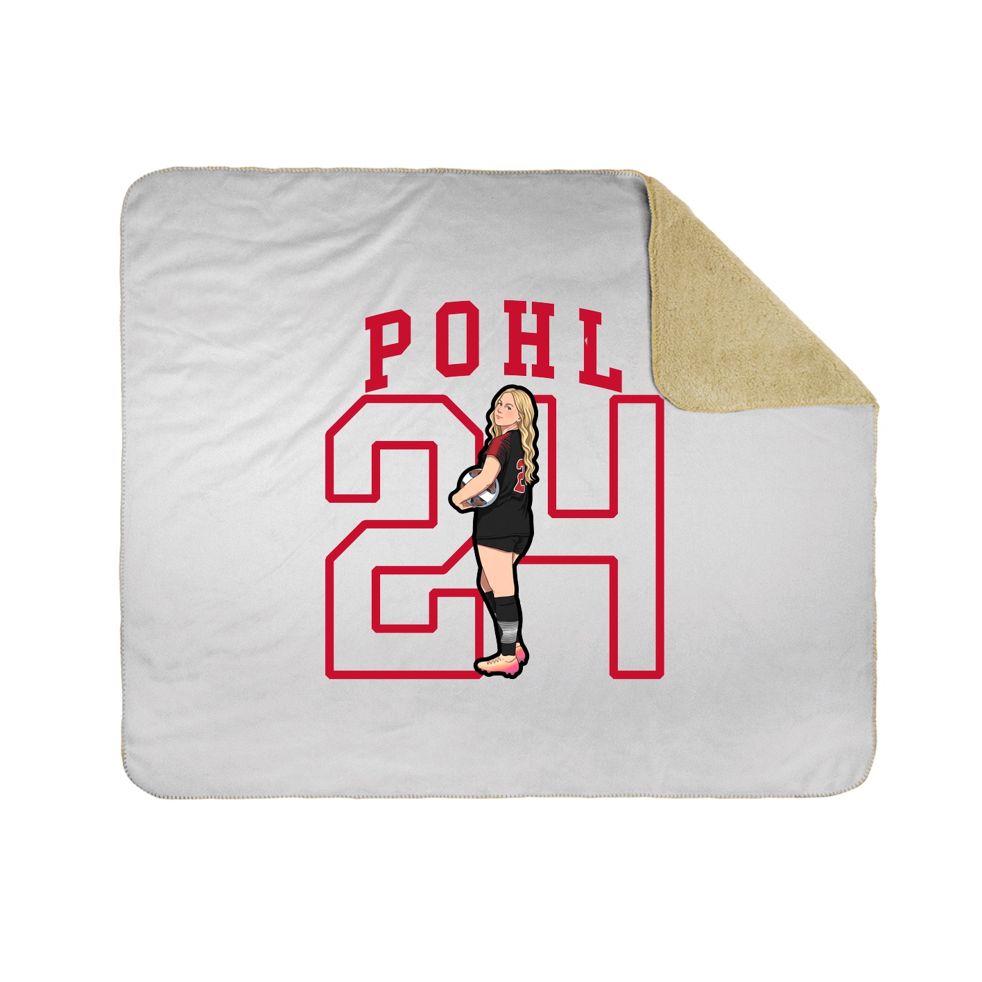 Throw Blanket — Shirsey in White