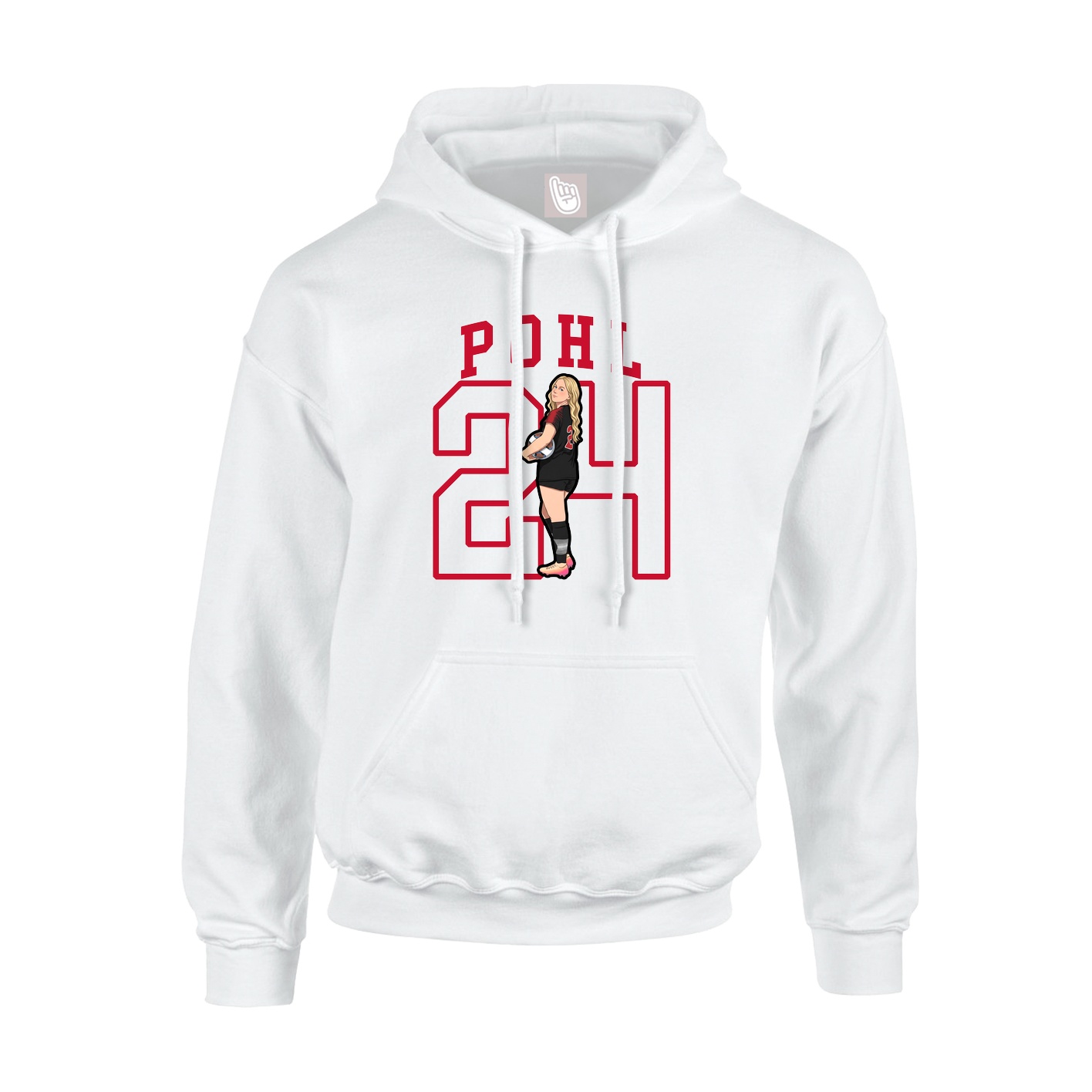 Hoodie — Shirsey in White