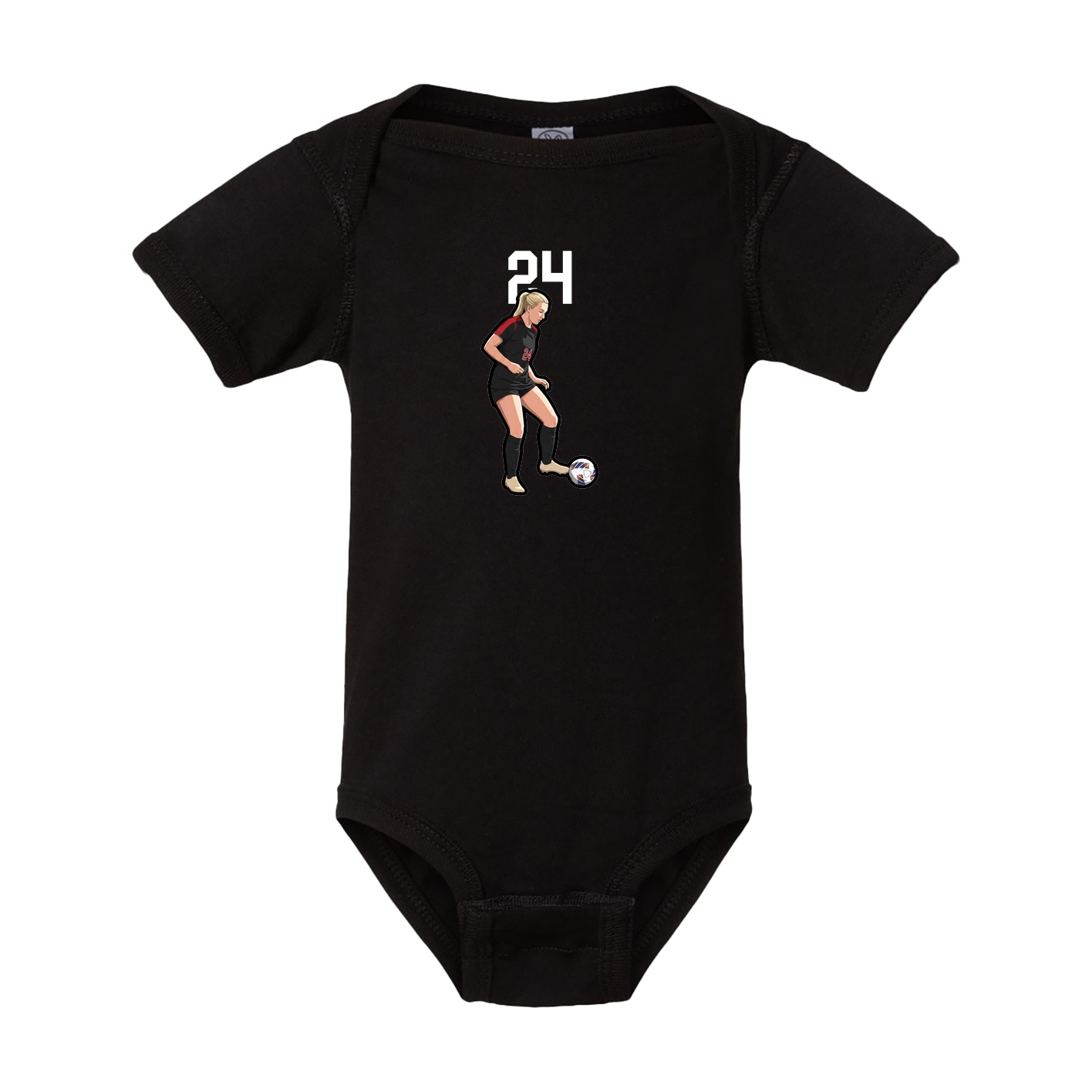 Baby Onesie — Number Top in Black