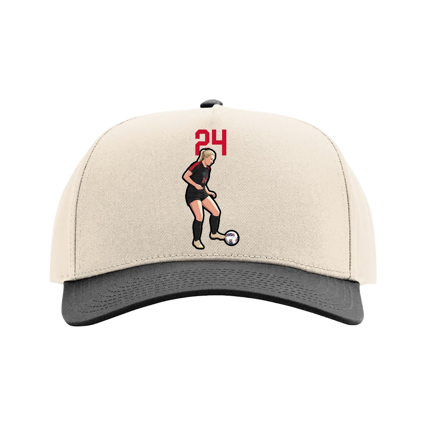 Full Fabric Five-Panel Champ Cap