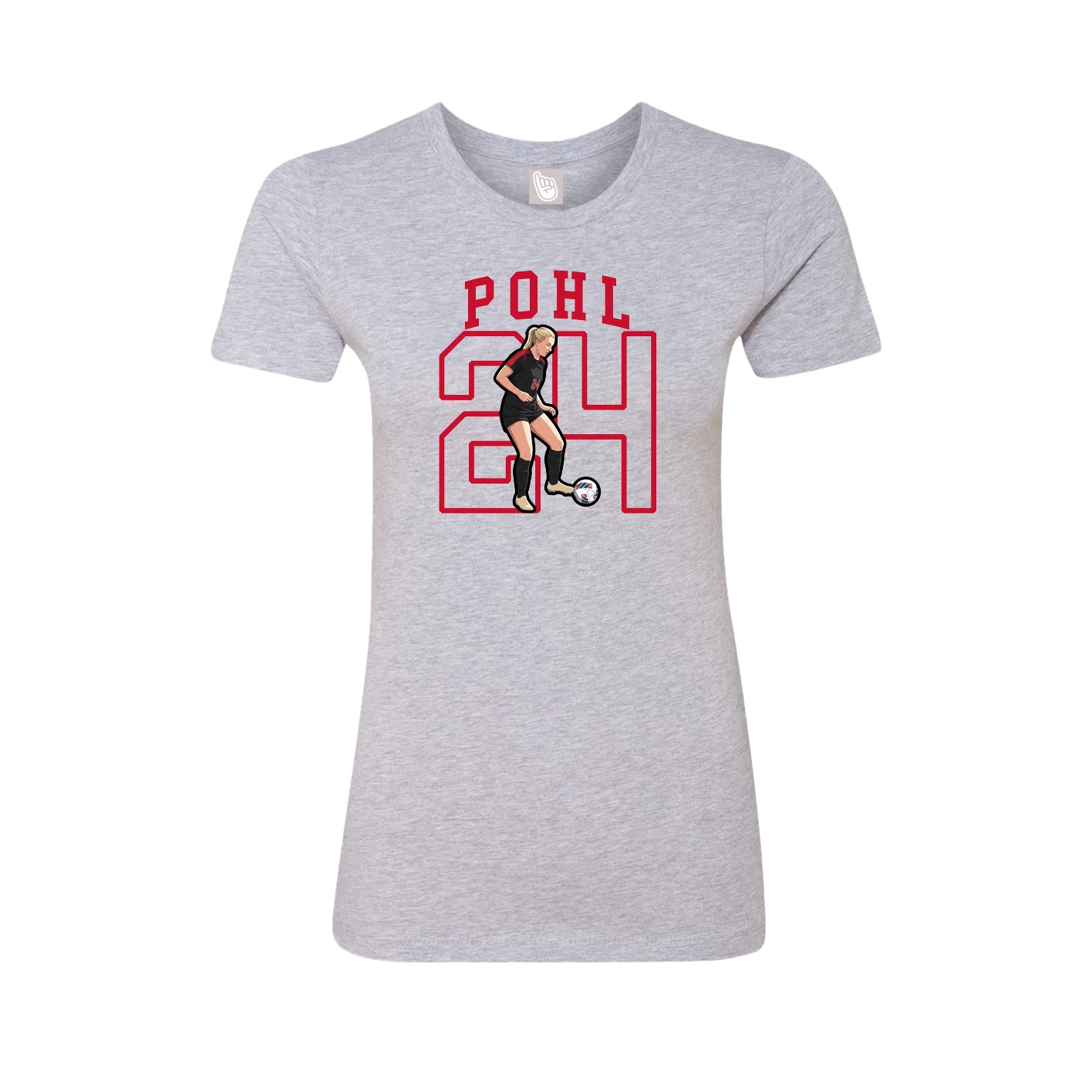 Fitted Women's Tee — Shirsey in Grey