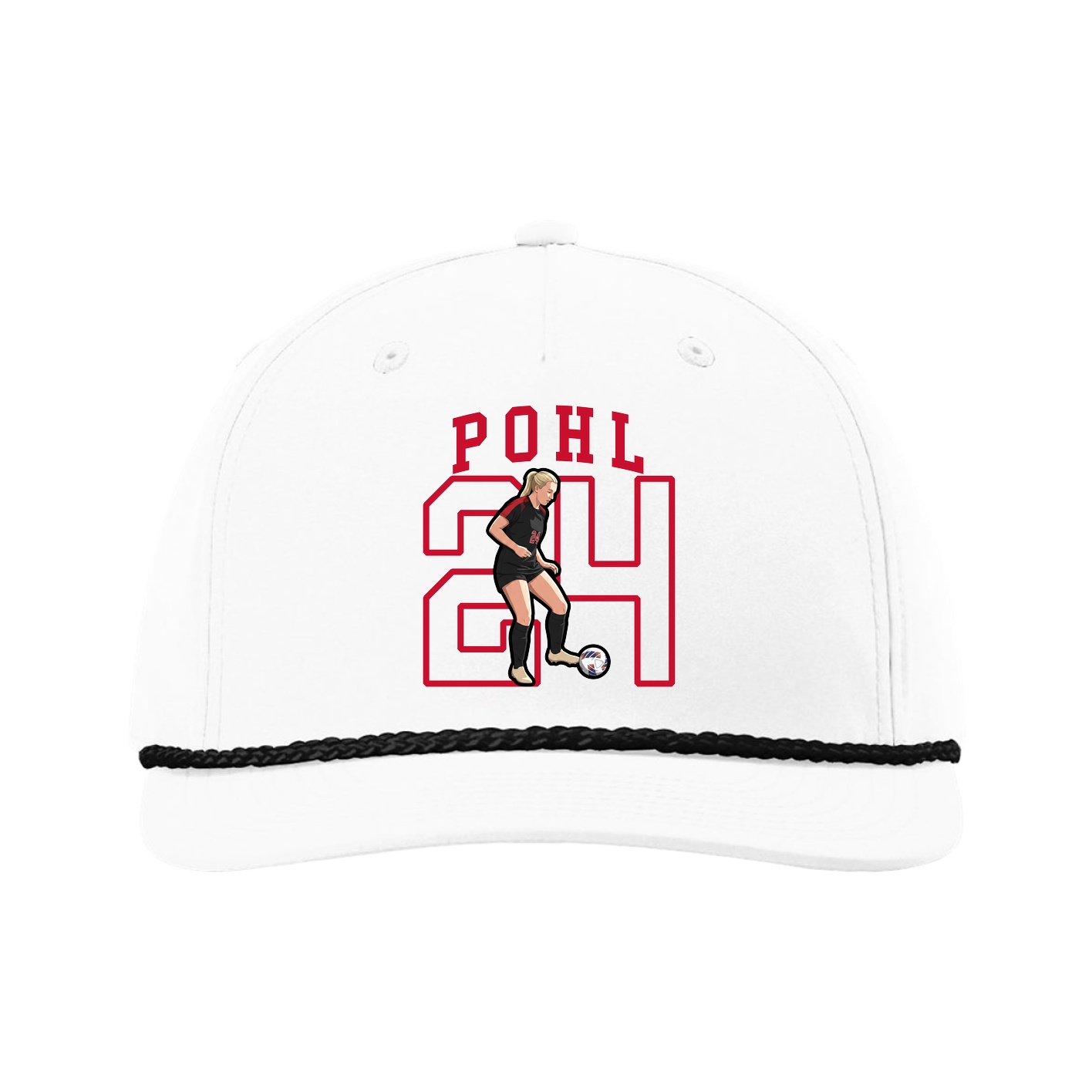 Five-Panel Classic Rope Cap — Shirsey in White