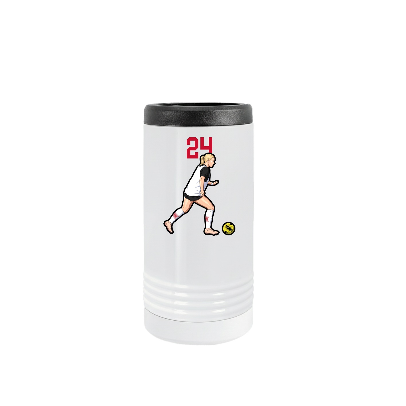 Slim Beverage Holder — Number Top in White