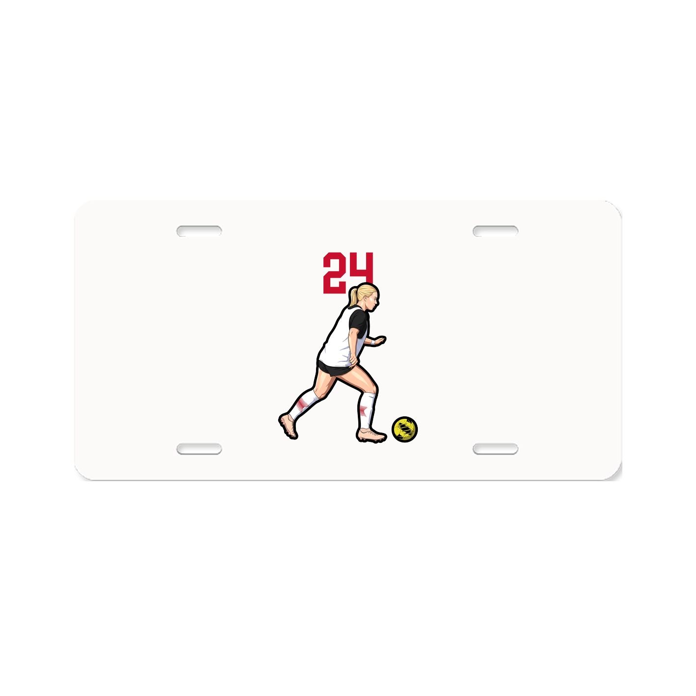License Plate — Number Top in Classic