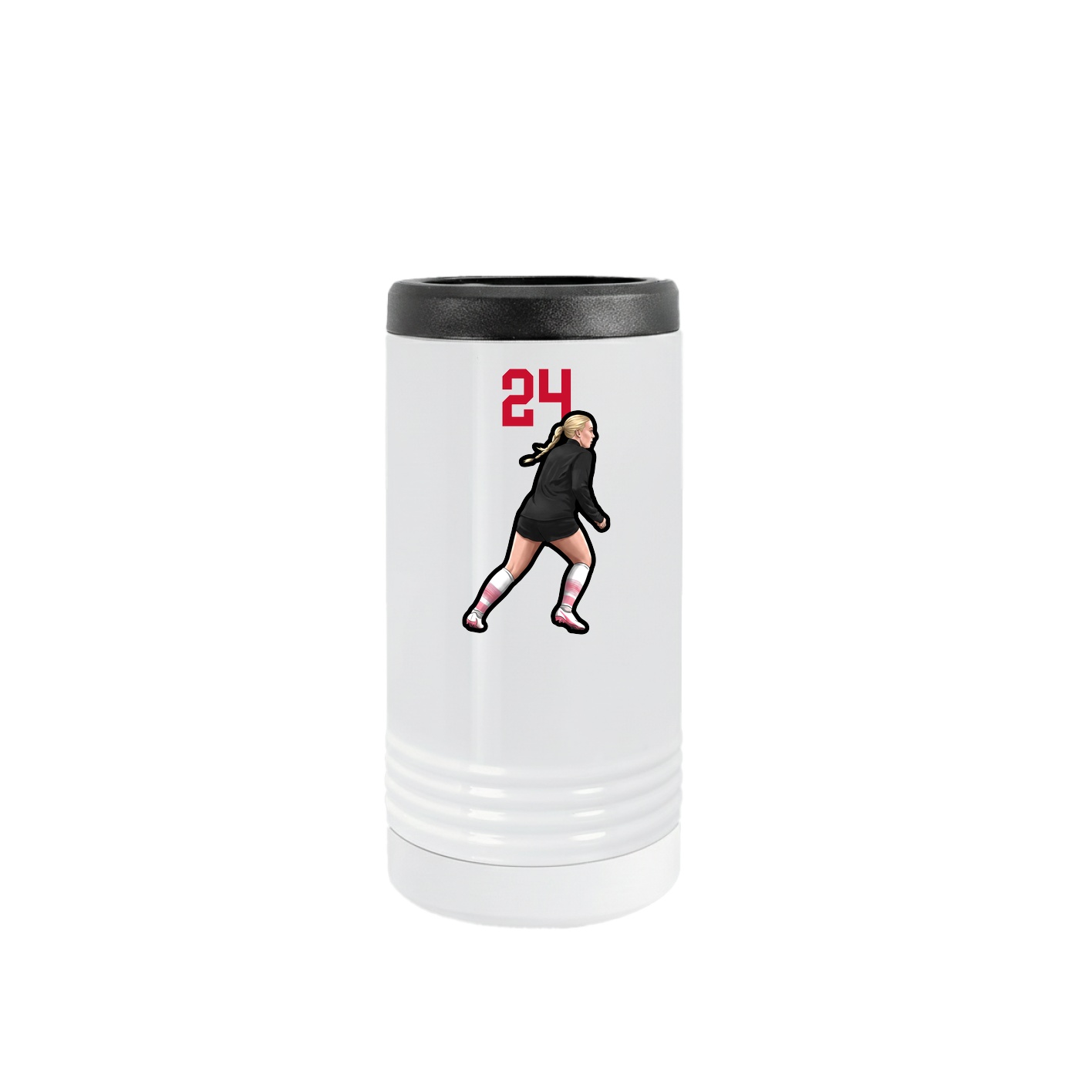 Slim Beverage Holder — Number Top in White