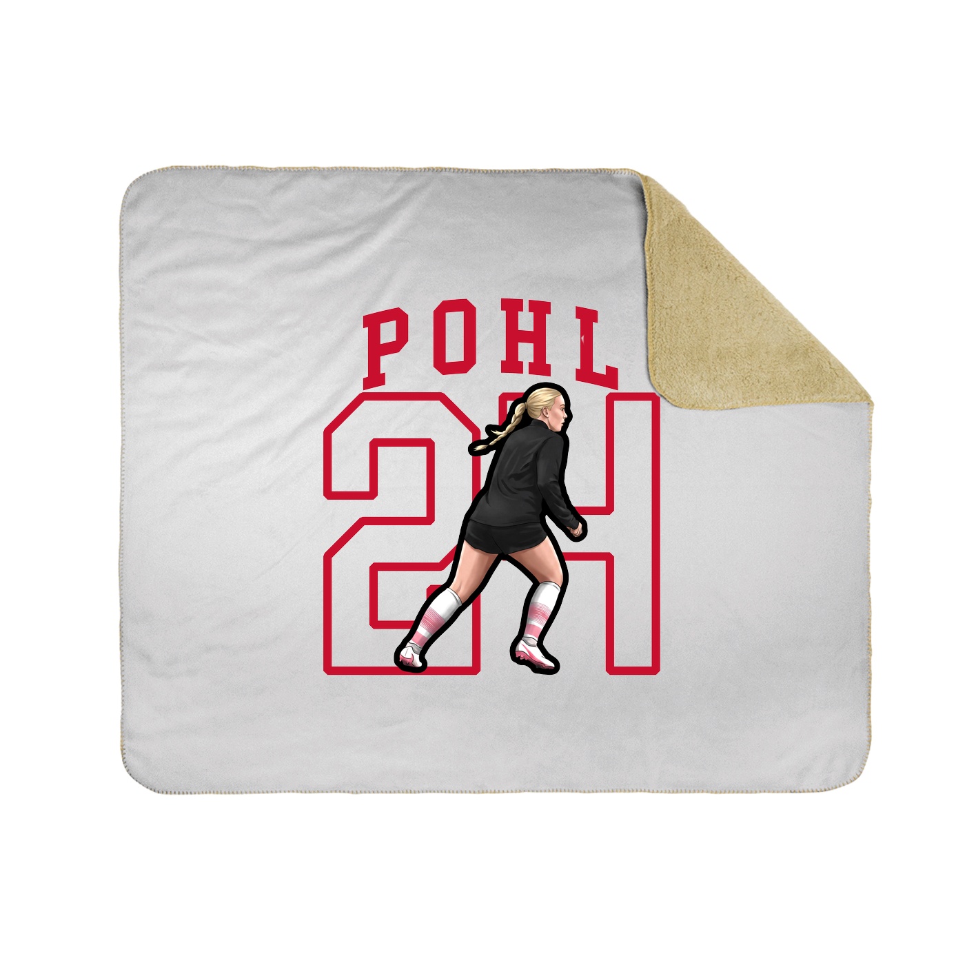 Throw Blanket — Shirsey in White