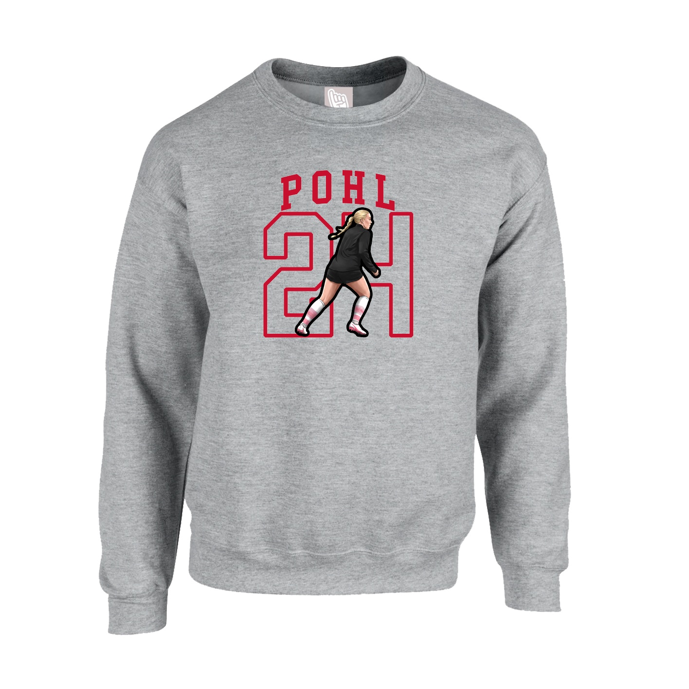 Fleece Crew — Shirsey in Grey