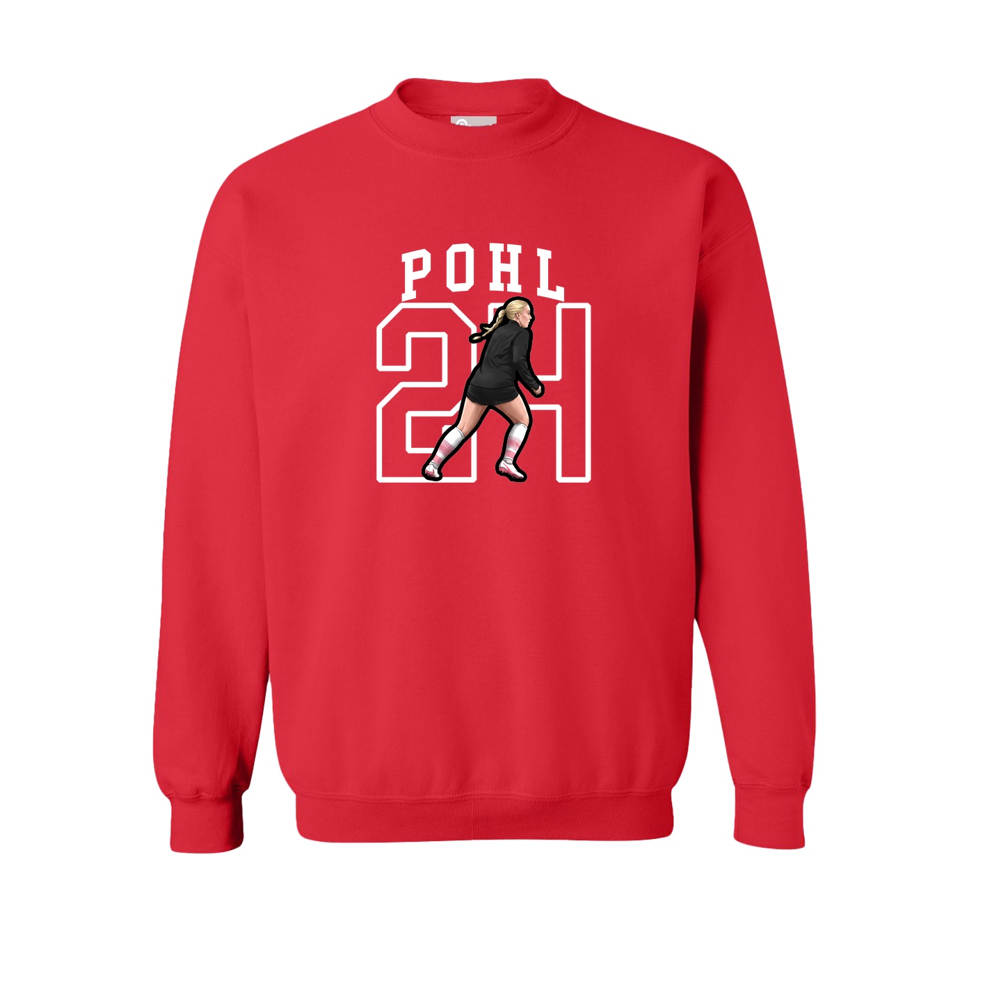 Fleece Crew — Shirsey in Red