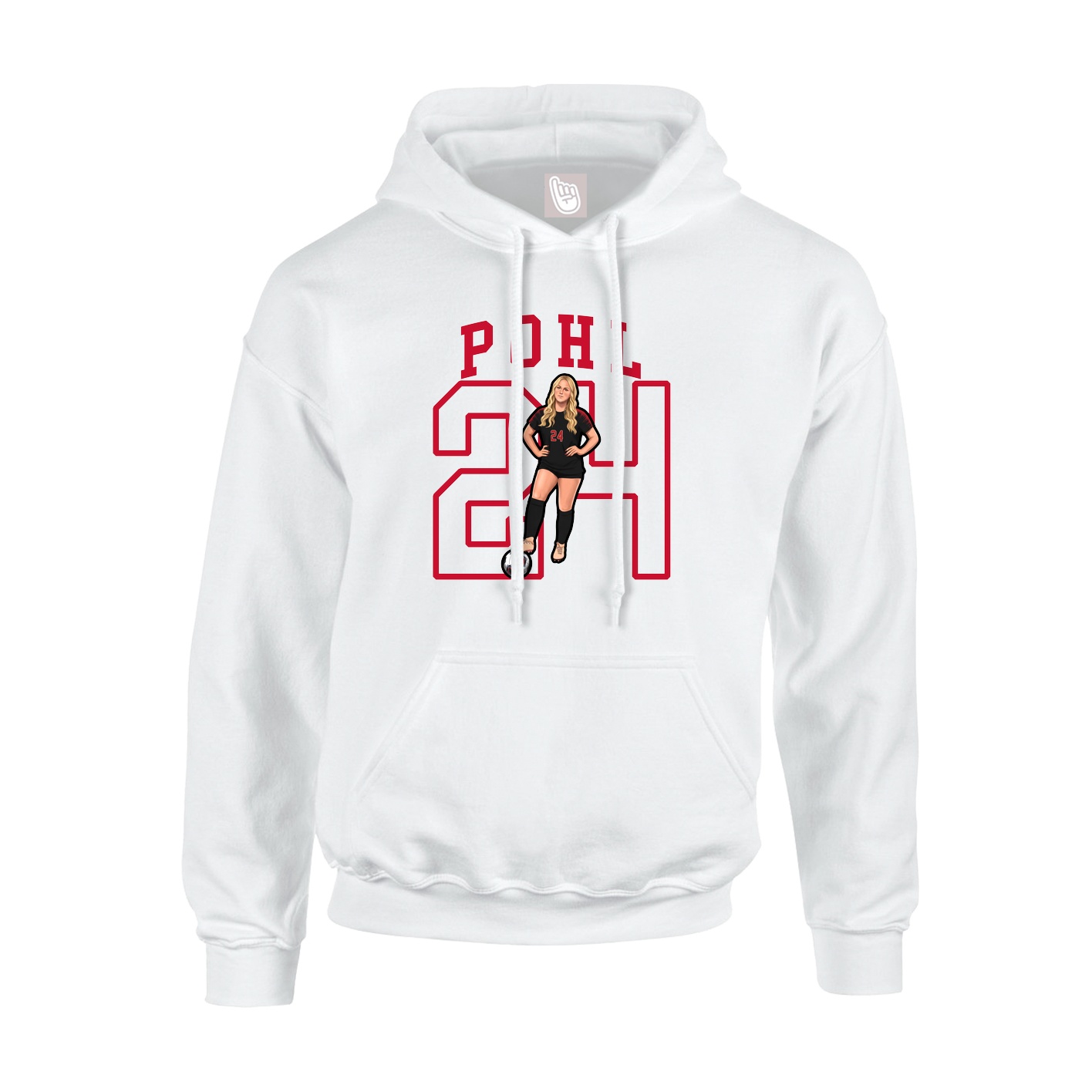 Hoodie — Shirsey in White