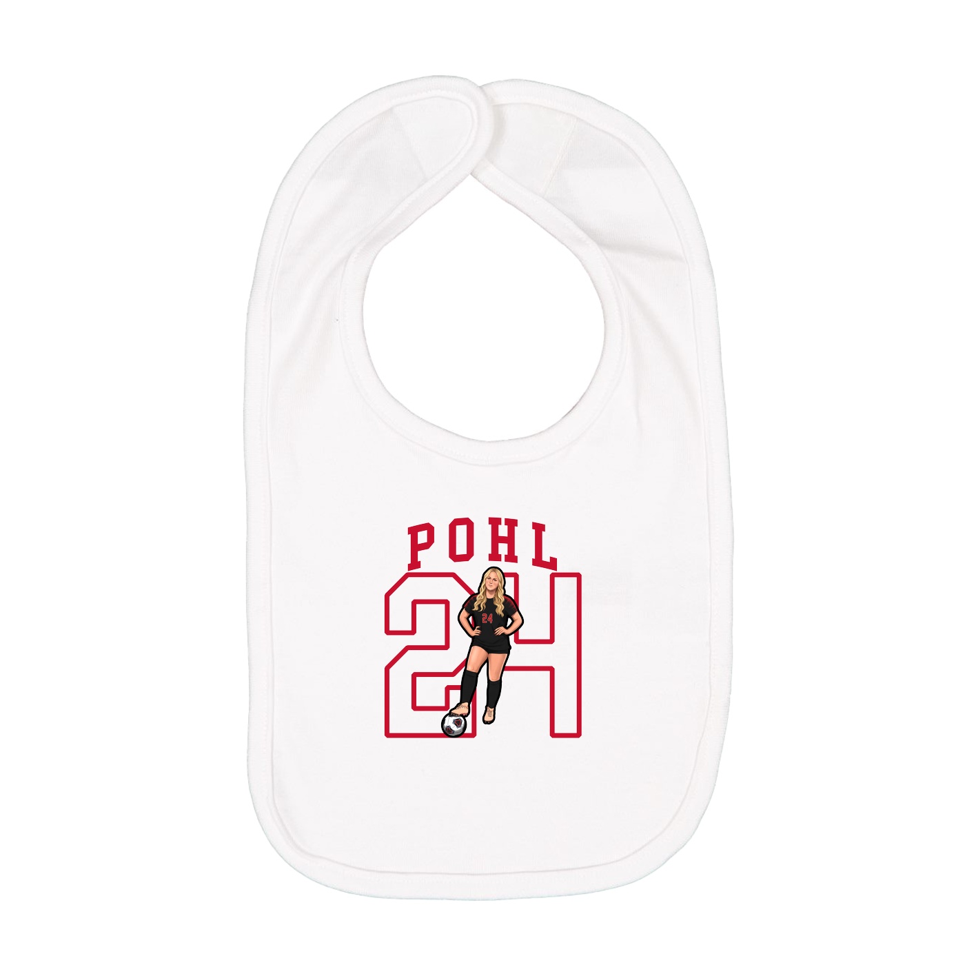 Infant Bib — Shirsey in White