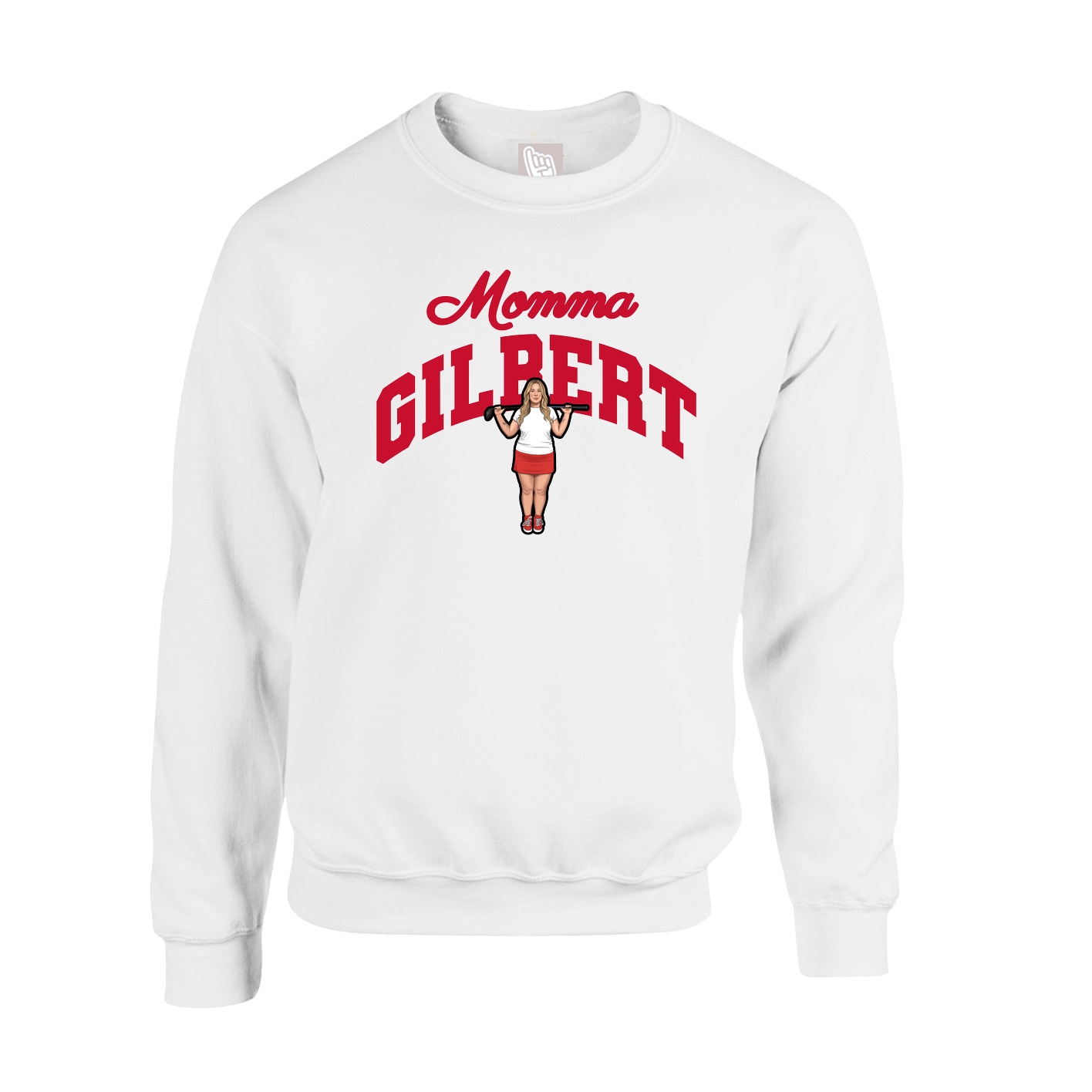 Fleece Crew — Mothers Day Arch in White