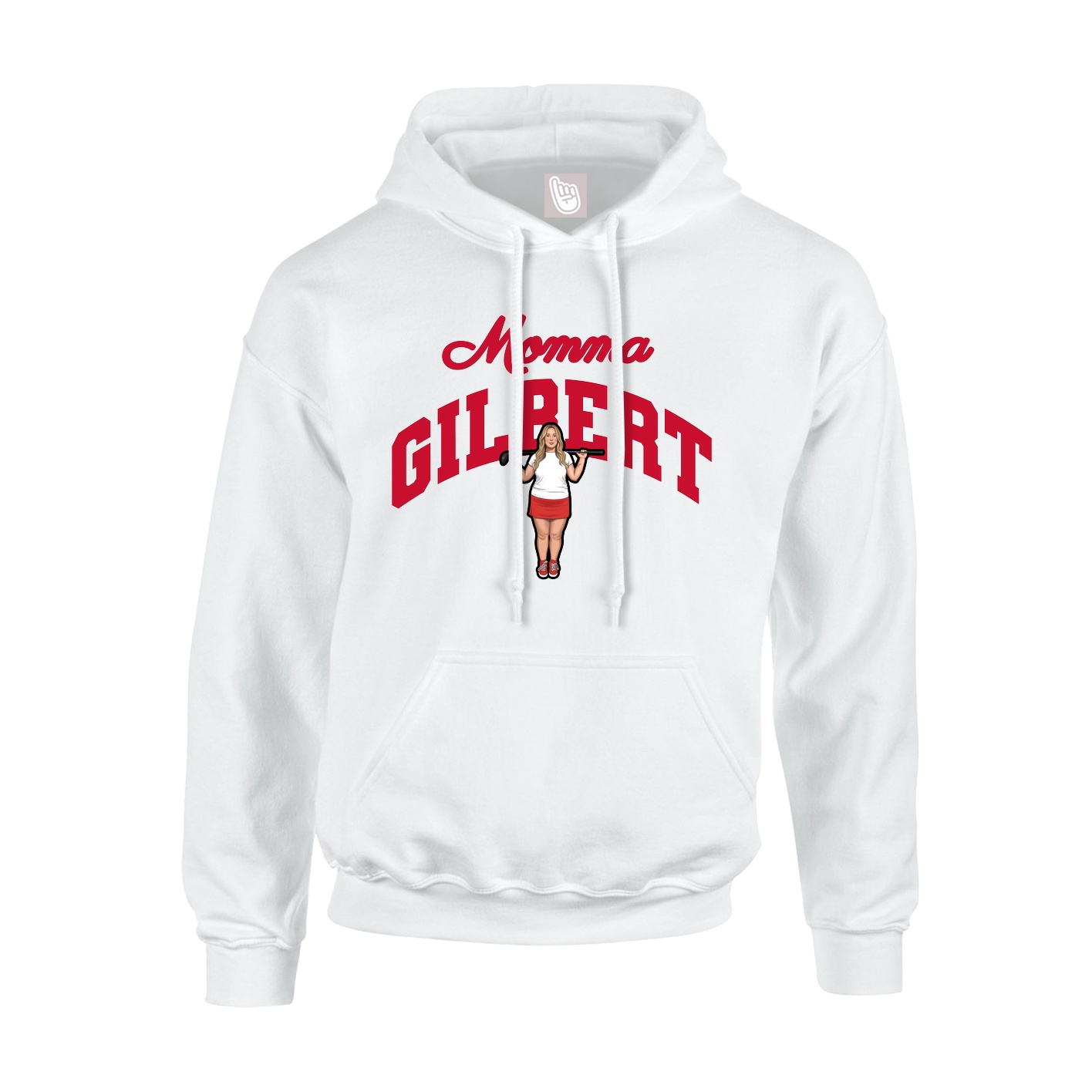 Youth Hoodie — Mothers Day Arch in White