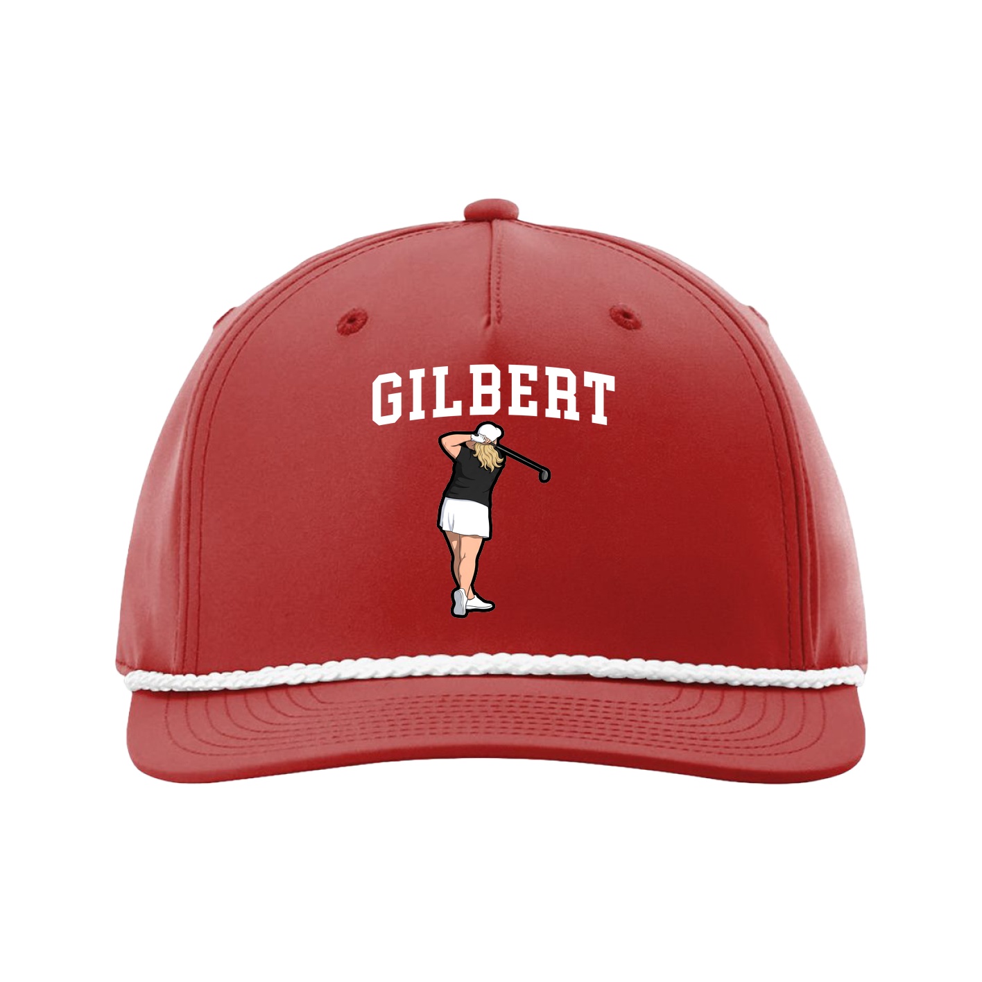 Five-Panel Classic Rope Cap — Shirsey in Red