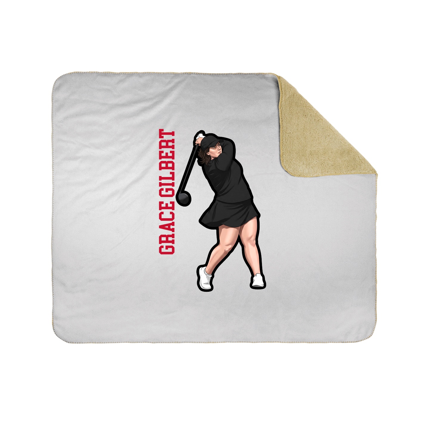 50x60 Sherpa Lined Throw Blanket