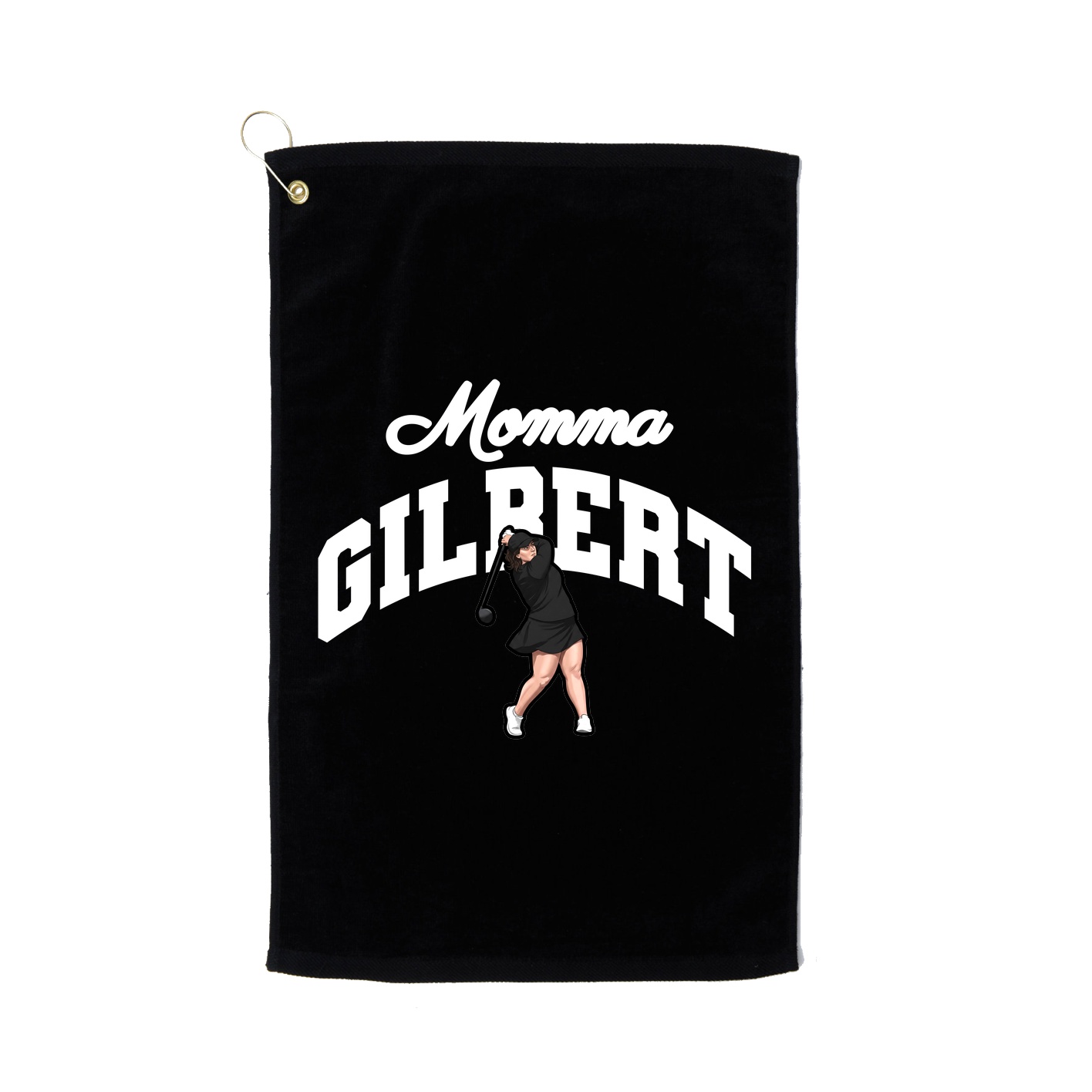 Golf Towel — Mothers Day Arch in Black