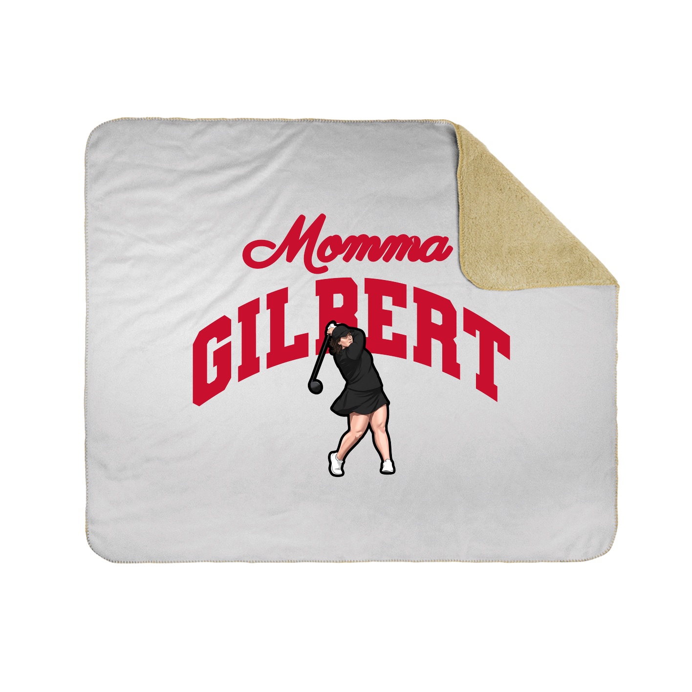 Throw Blanket — Mothers Day Arch in White