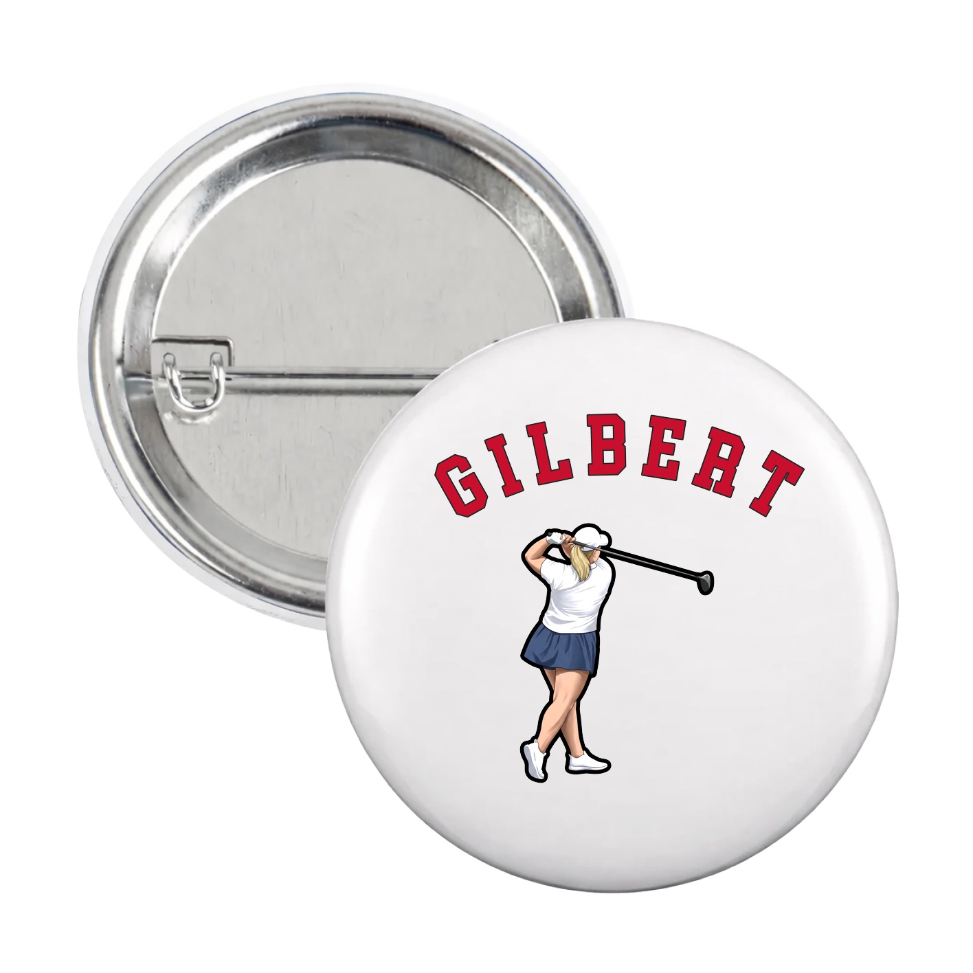 Game Day Button — Shirsey Arch in White