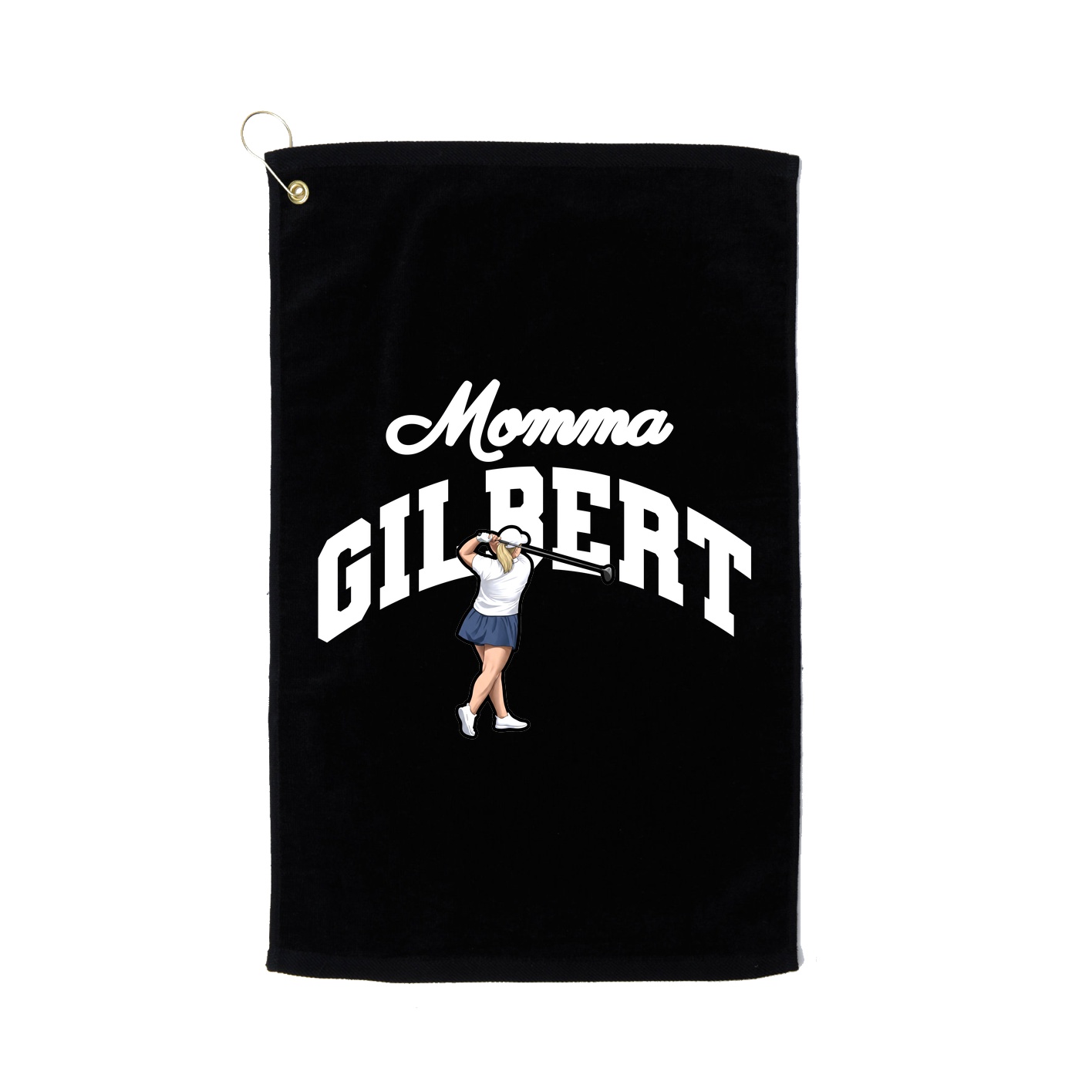 Golf Towel — Mothers Day Arch in Black