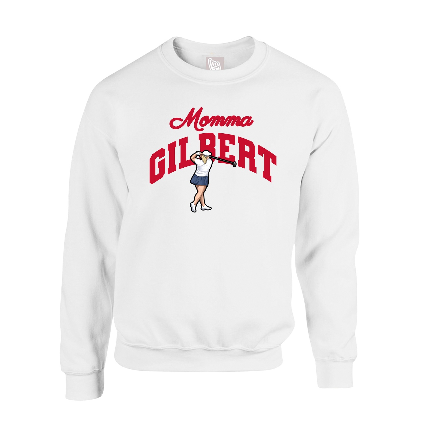 Fleece Crew — Mothers Day Arch in White