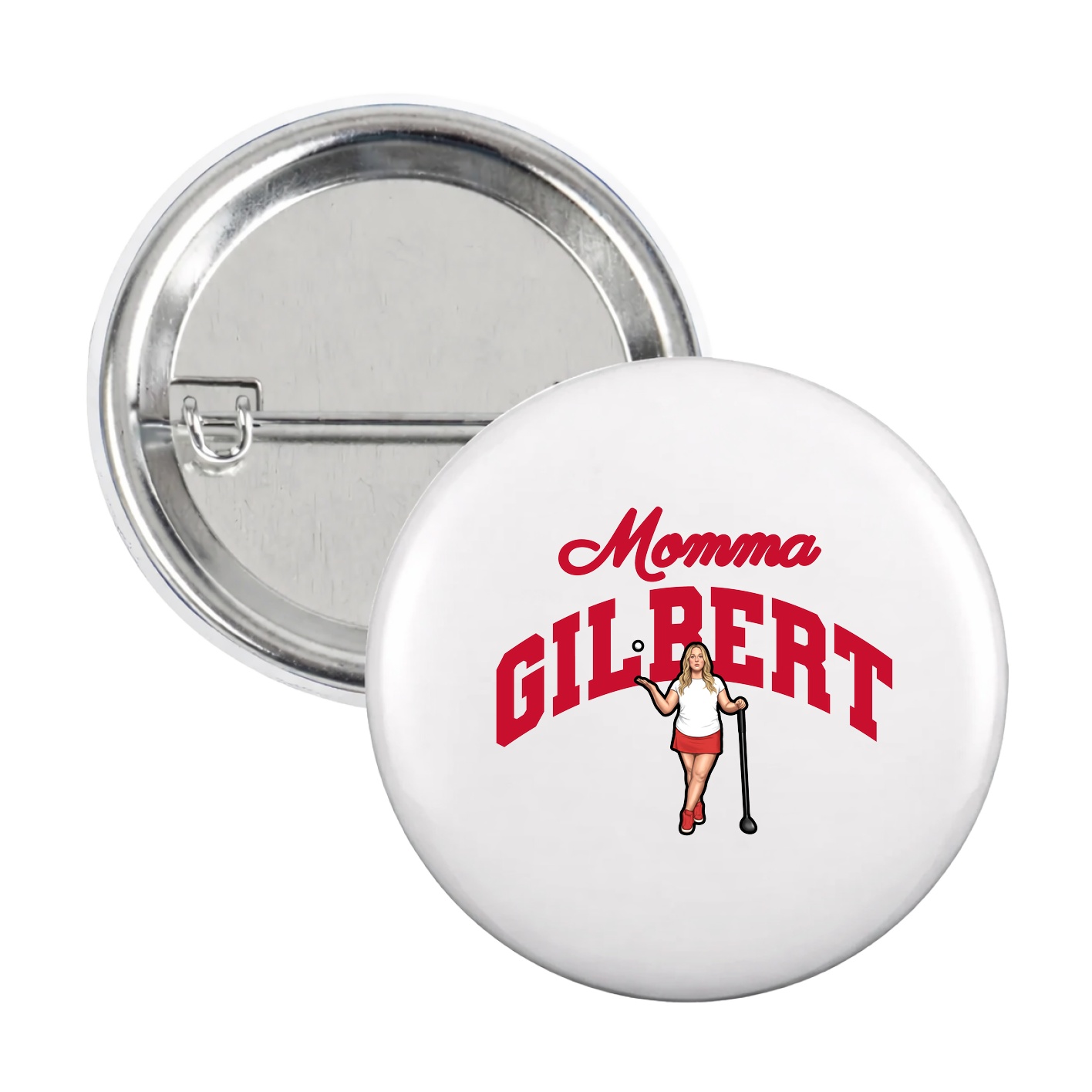 Game Day Button — Mothers Day Arch in White