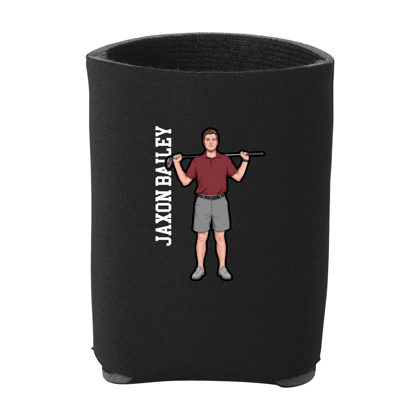 Can Holder — Name Vertical in Black