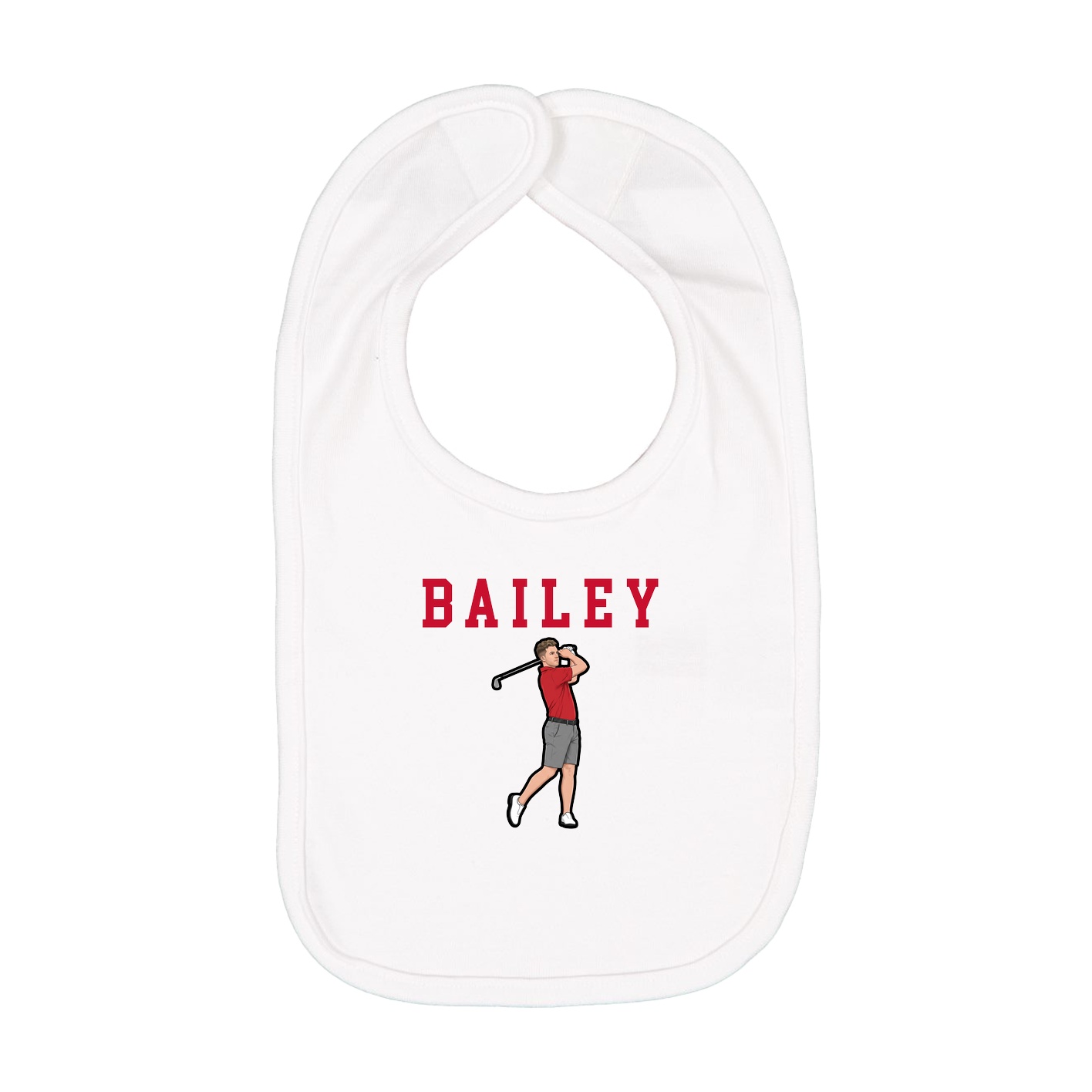 Infant Bib — Shirsey in White