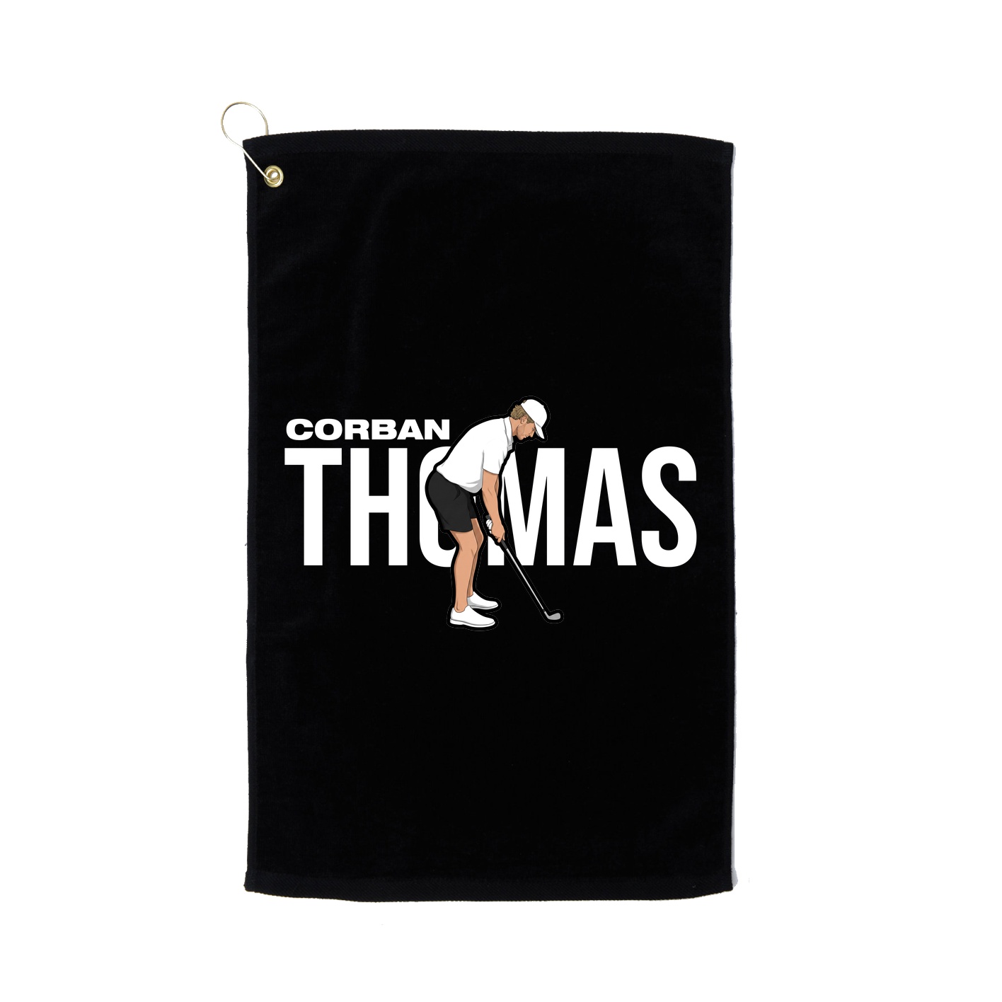 Golf Towel — Player Name in Black