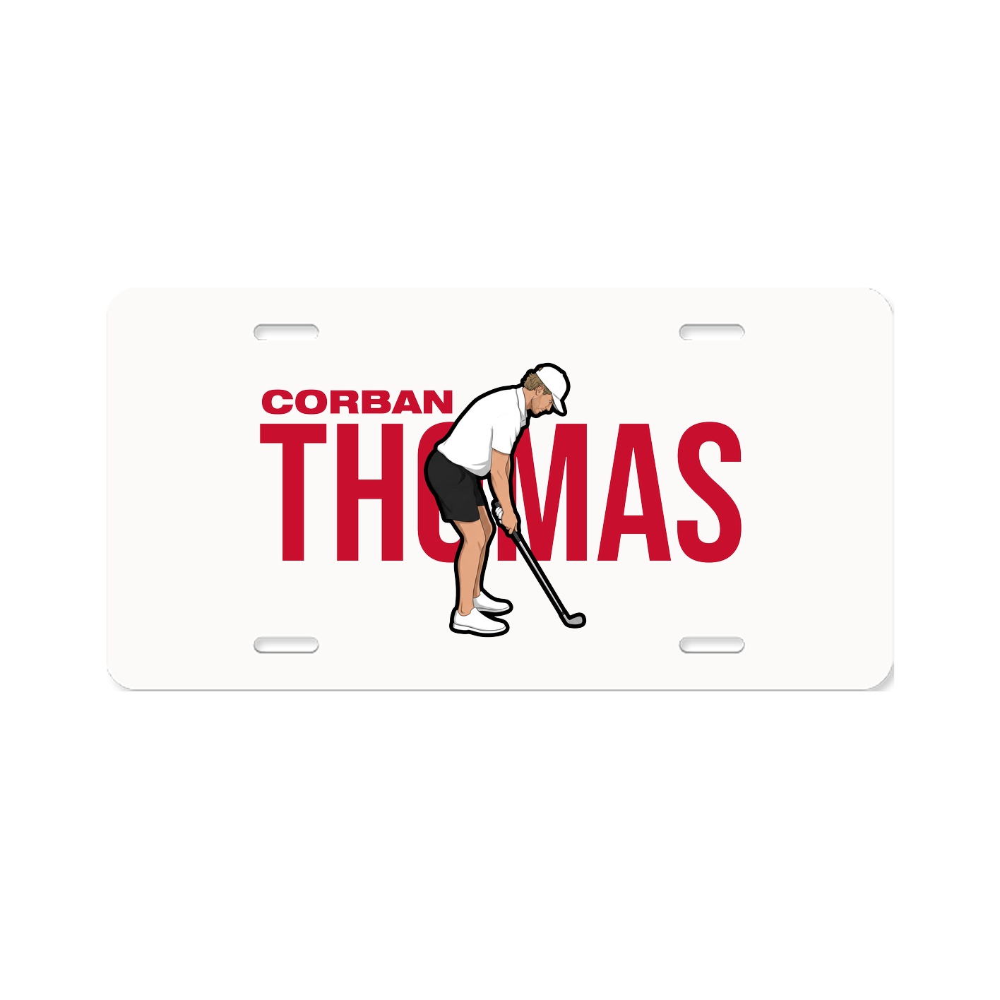 License Plate — Player Name in Classic