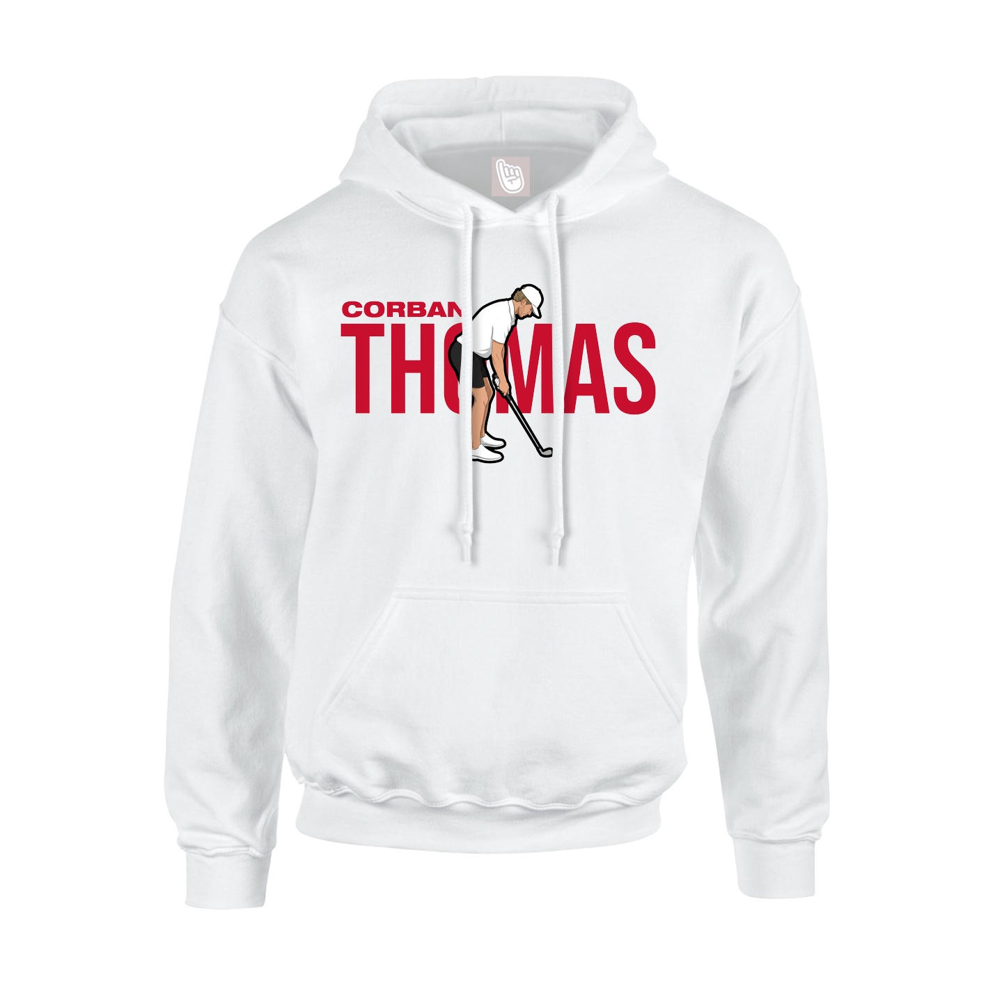 Youth Hoodie — Player Name in White