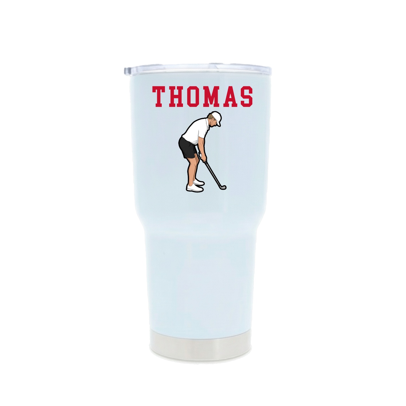 30oz Stainless Steel Tumbler — Shirsey in White